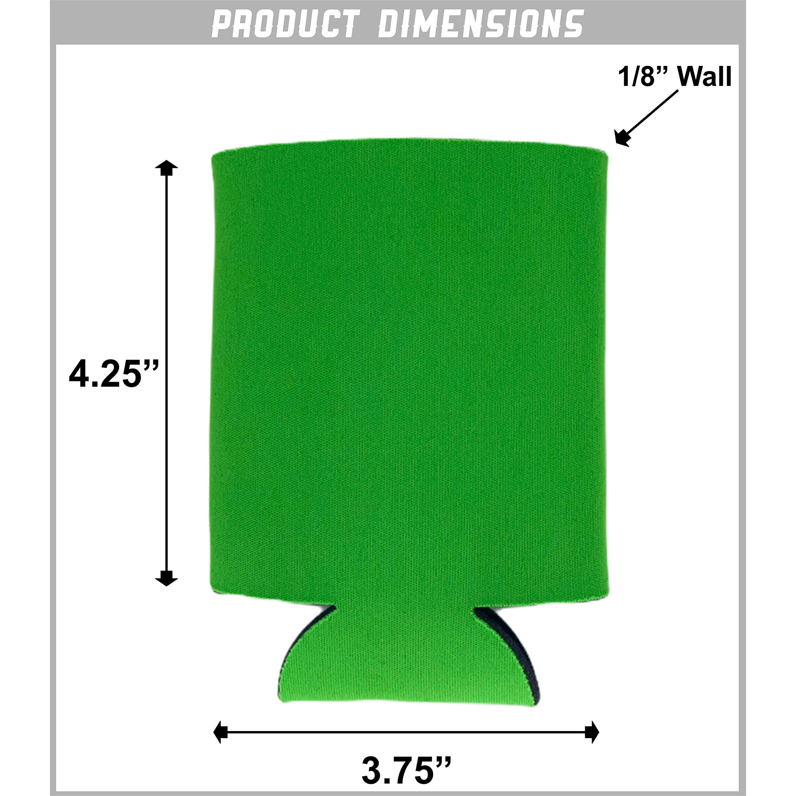 Blank Foam Collapsible Can Coolies (Variety Color 6 Pack)