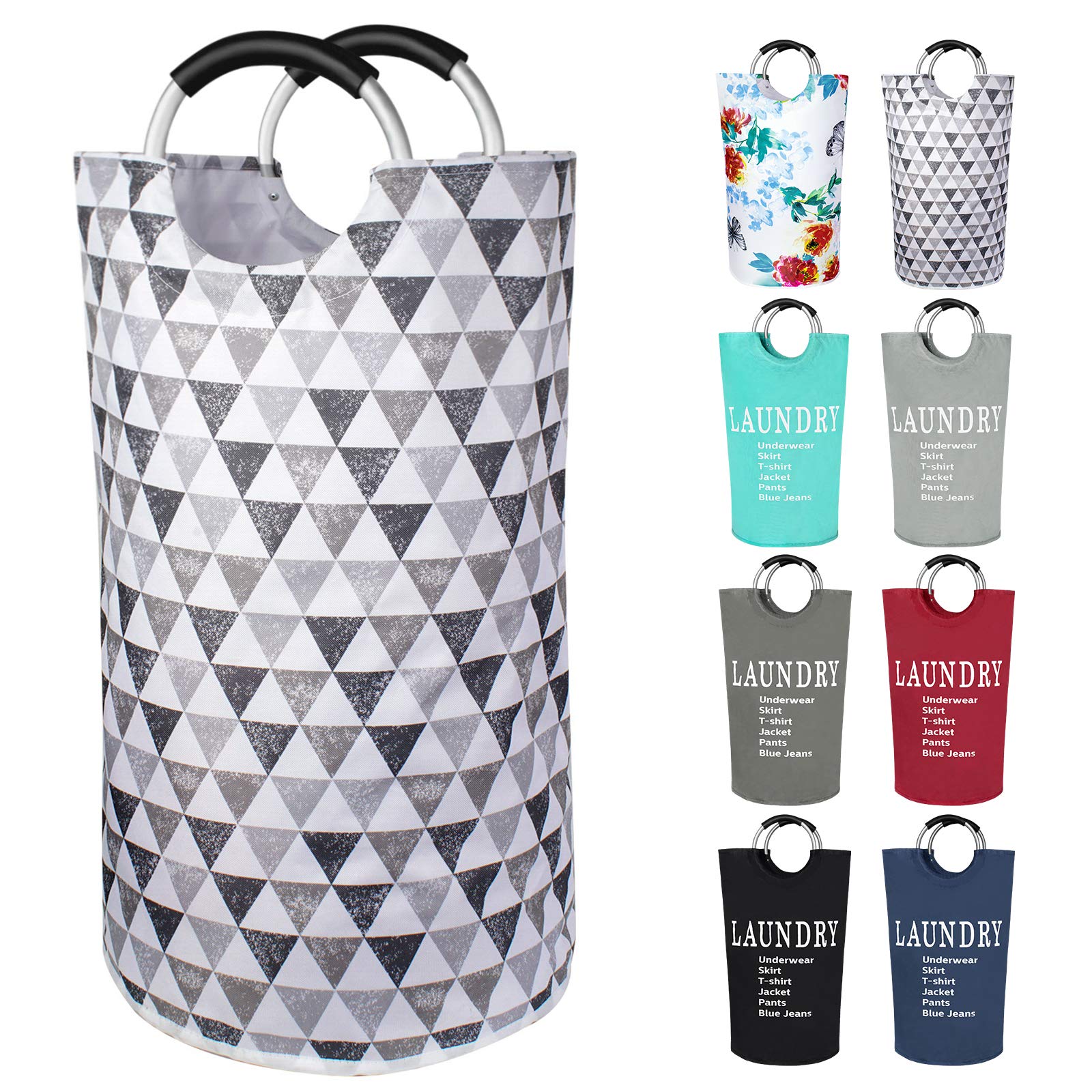 Dalykate Large Laundry Basket 82L Collapsible Oxford Fabric Laundry Hamper Foldable Clothes Laundry Bag With Handles Waterproof