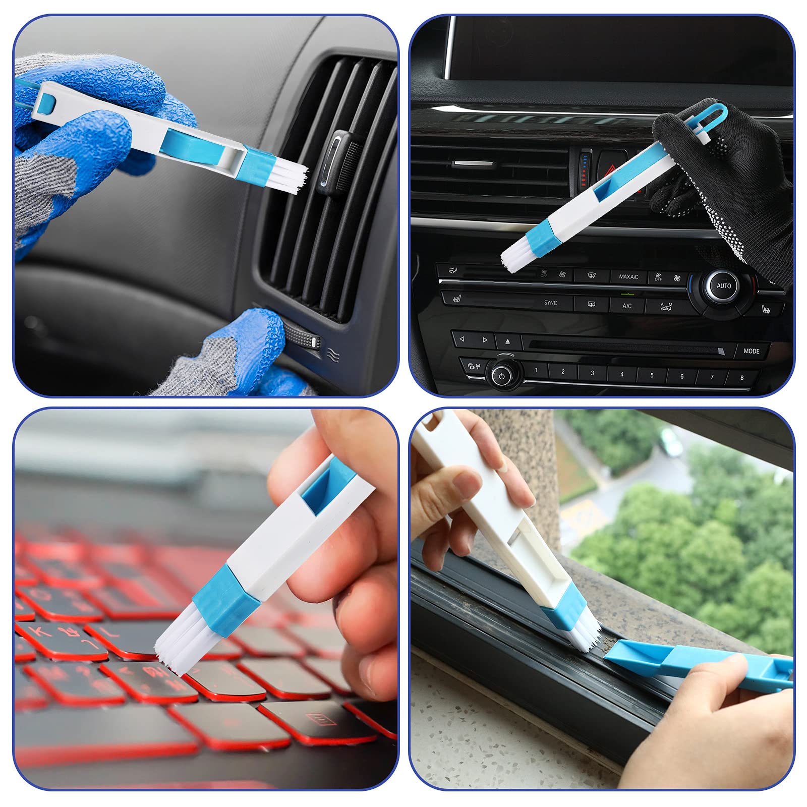 10 Pieces Cleaning Brush Small Scrub Brush, Window Door Sliding Track Cleaning Brush For Cleaning Sink Scrub Brush, Bathroom Kit