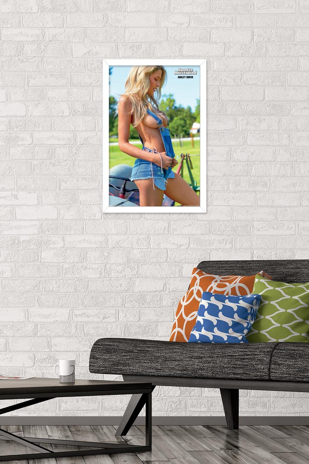 Trends International Sports Illustrated: Swimsuit Edition - Ashley Smith 15 Wall Poster, 14.725'' X 22.375'', White Framed Versi