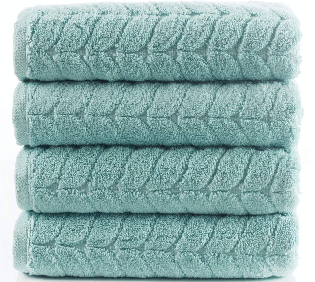 Bagno Milano 100% Turkish Cotton Jacquard Luxury Towel Set - Quick Dry Non-Gmo Ultra-Soft, Plush And Absorbent Luxury Durable Tu