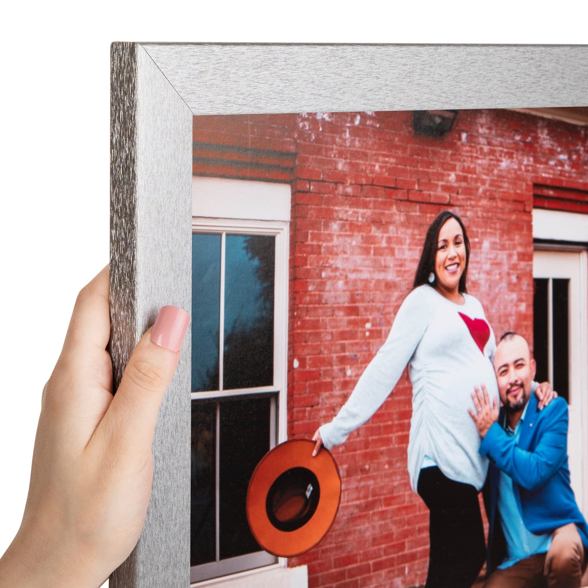 ArtToFrames 12x38 Inch Gray Picture Frame, This 1.25 Inch Custom MDF Poster Frame is Tungsten, Great for Your Art or Photos - Co