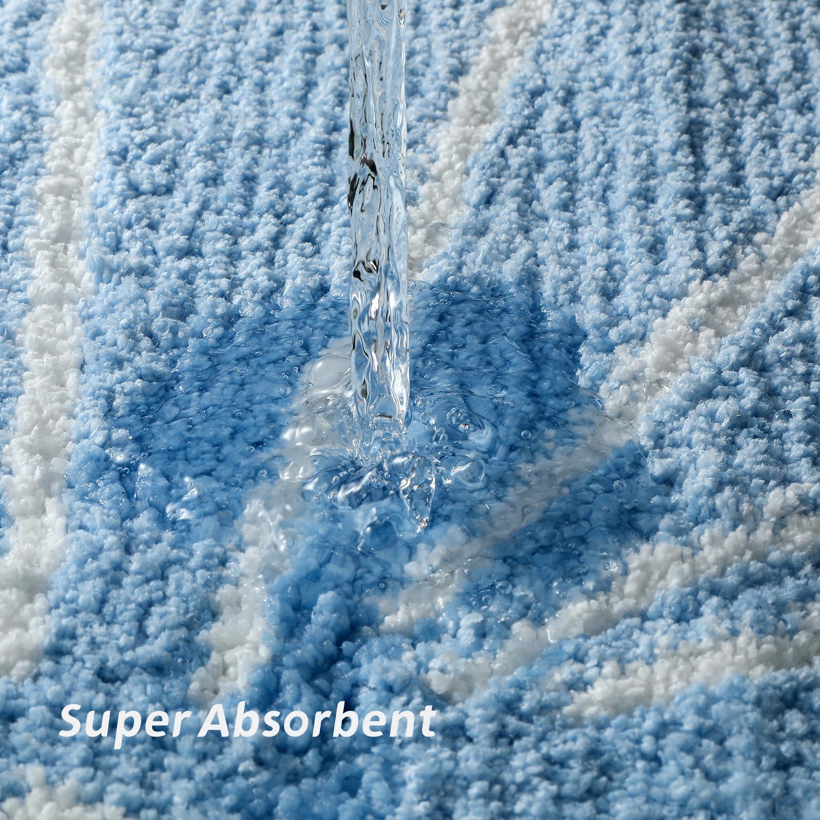 Yrxrus Seashells Bathroom Rug, Valentine'S Day Decoration Blue Bathroom Rugs, Ocean Decor Shell Bath Mat Gifts, Cute Seashell Sh