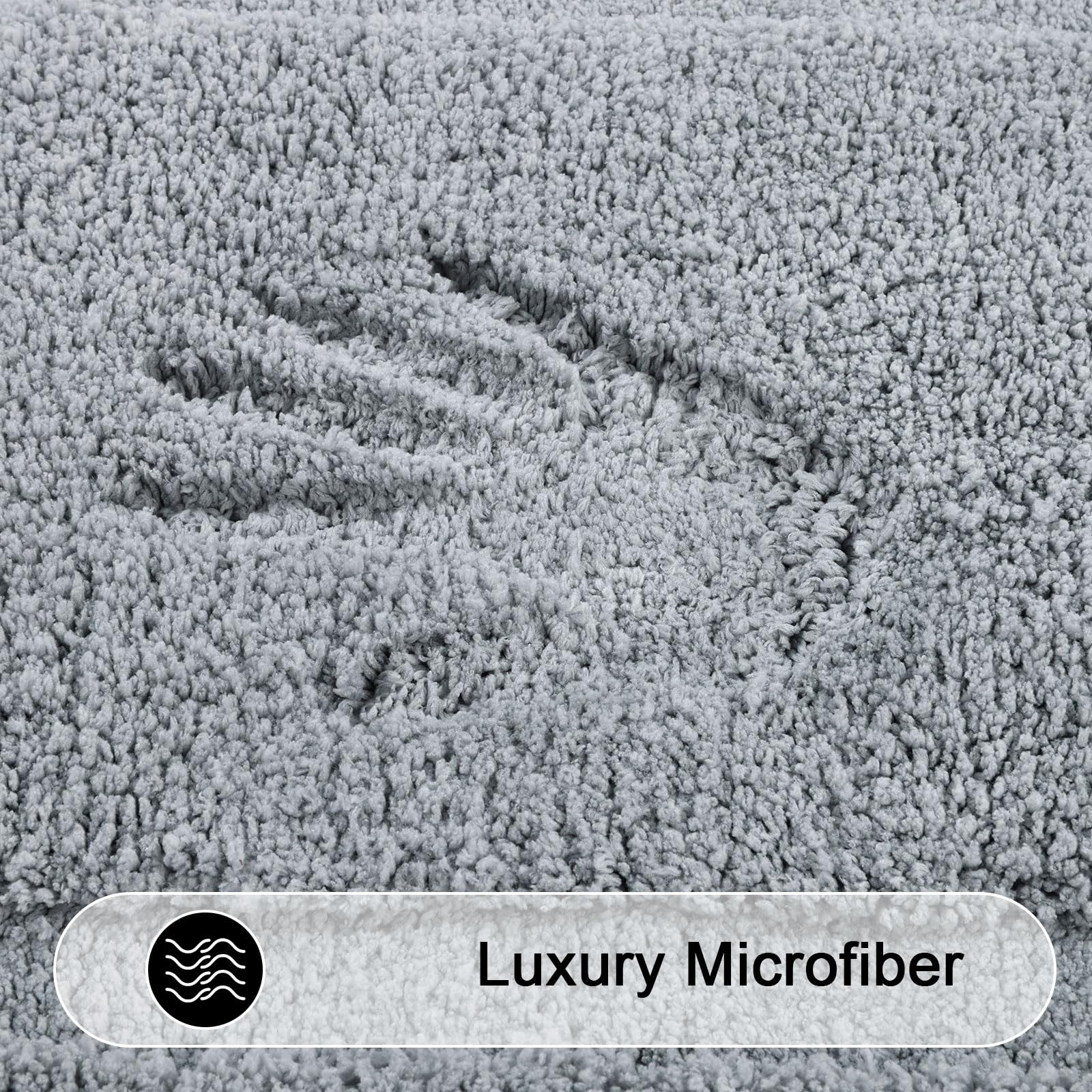 Shacos Bathroom Runner Rugs Set Of 3 Ultra Soft Bath Mat With U Shaped Toilet Rug Absorbent Non Slip Microfiber Bath Rugs For Ba