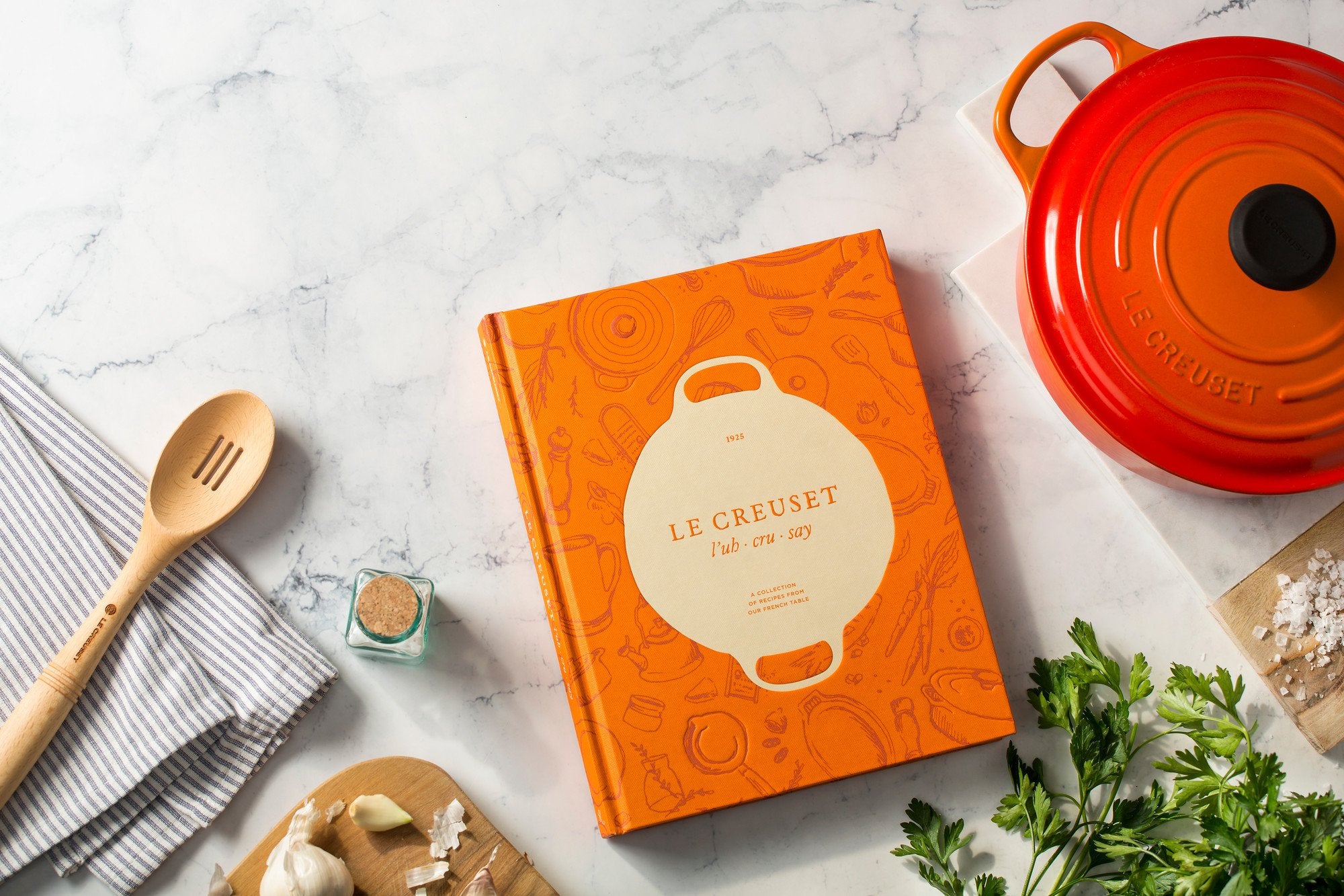 Le Creuset Cookbook, Orange, 8.75'' X 11''