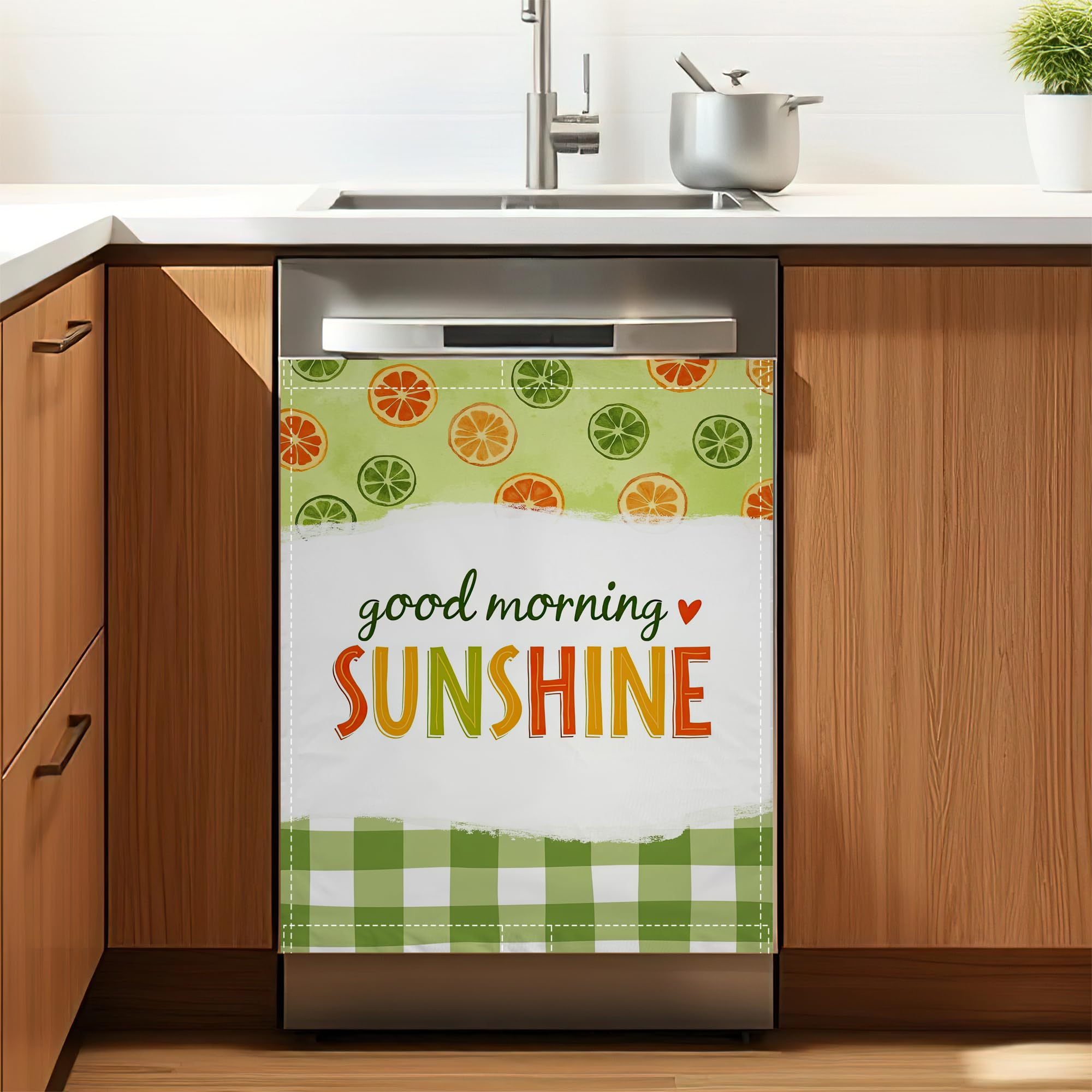 Summer Lemon Dishwasher Cover 23x26 Inch
