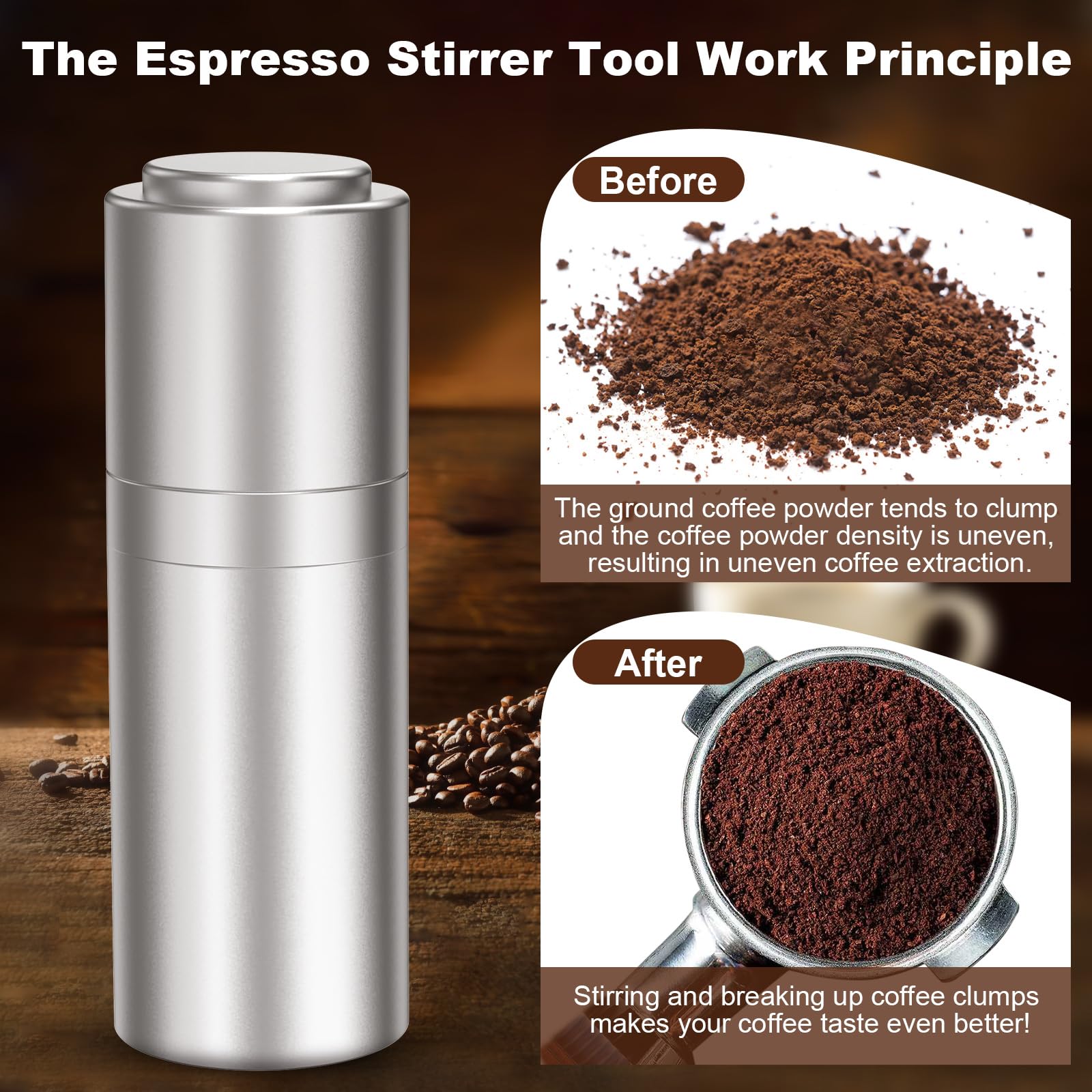 Tiverain Wdt Espresso Distribution Tools Espresso Stirrer Tool Wdt Coffee Distributor For Barista Espresso Machine Accessories 9