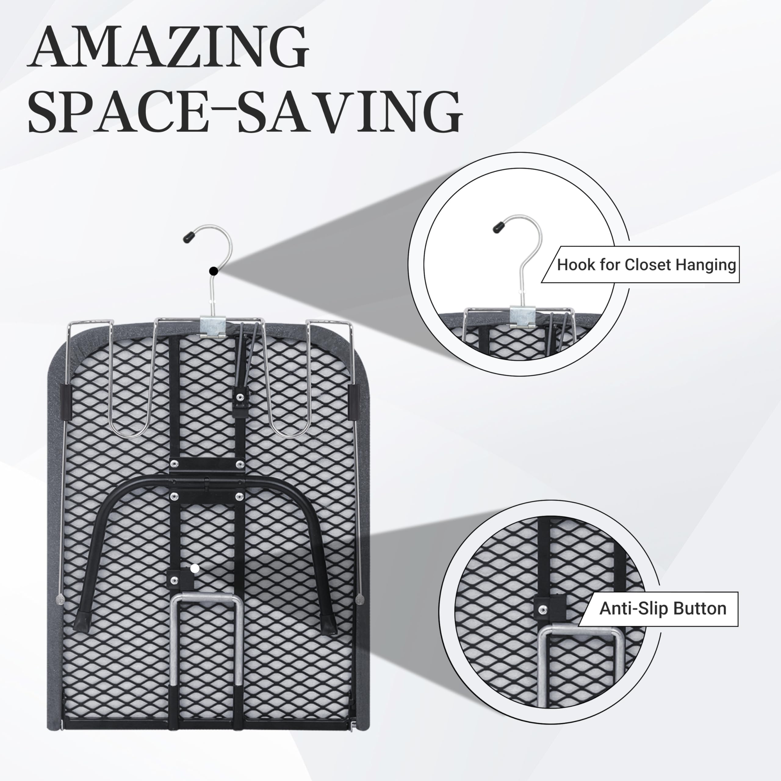 Zoes Homeware Metal Mesh Panel Tabletop Ironing Board | Foldable Iron Board | Heavy Duty Small Iron Board With Heat Resistant Co