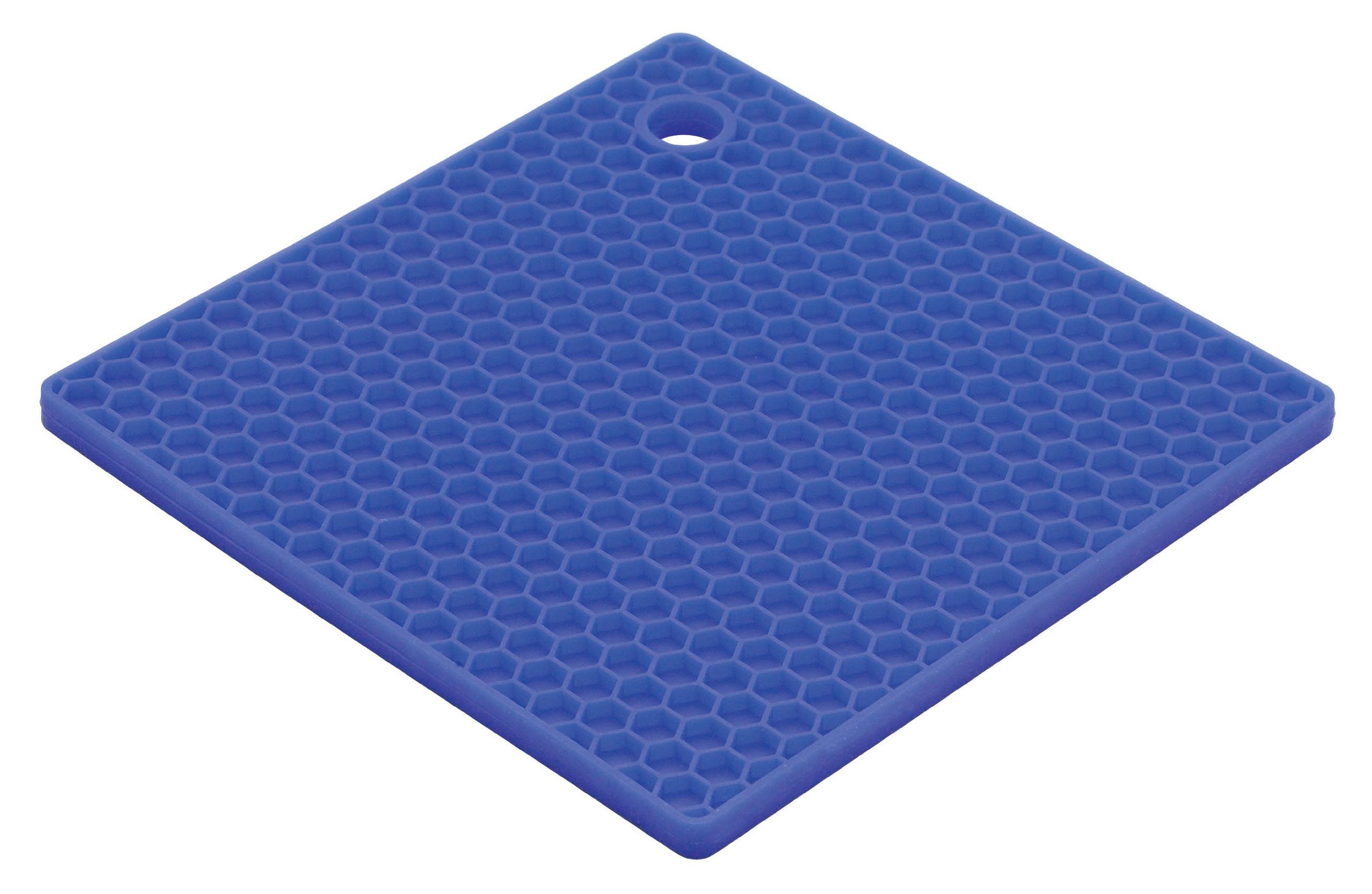 Mrs. Andersons Baking Silicone Honeycomb Trivet, Non-Stick, Non-Scratch, Non-Skid, Heat Safe, Blueberry Blue