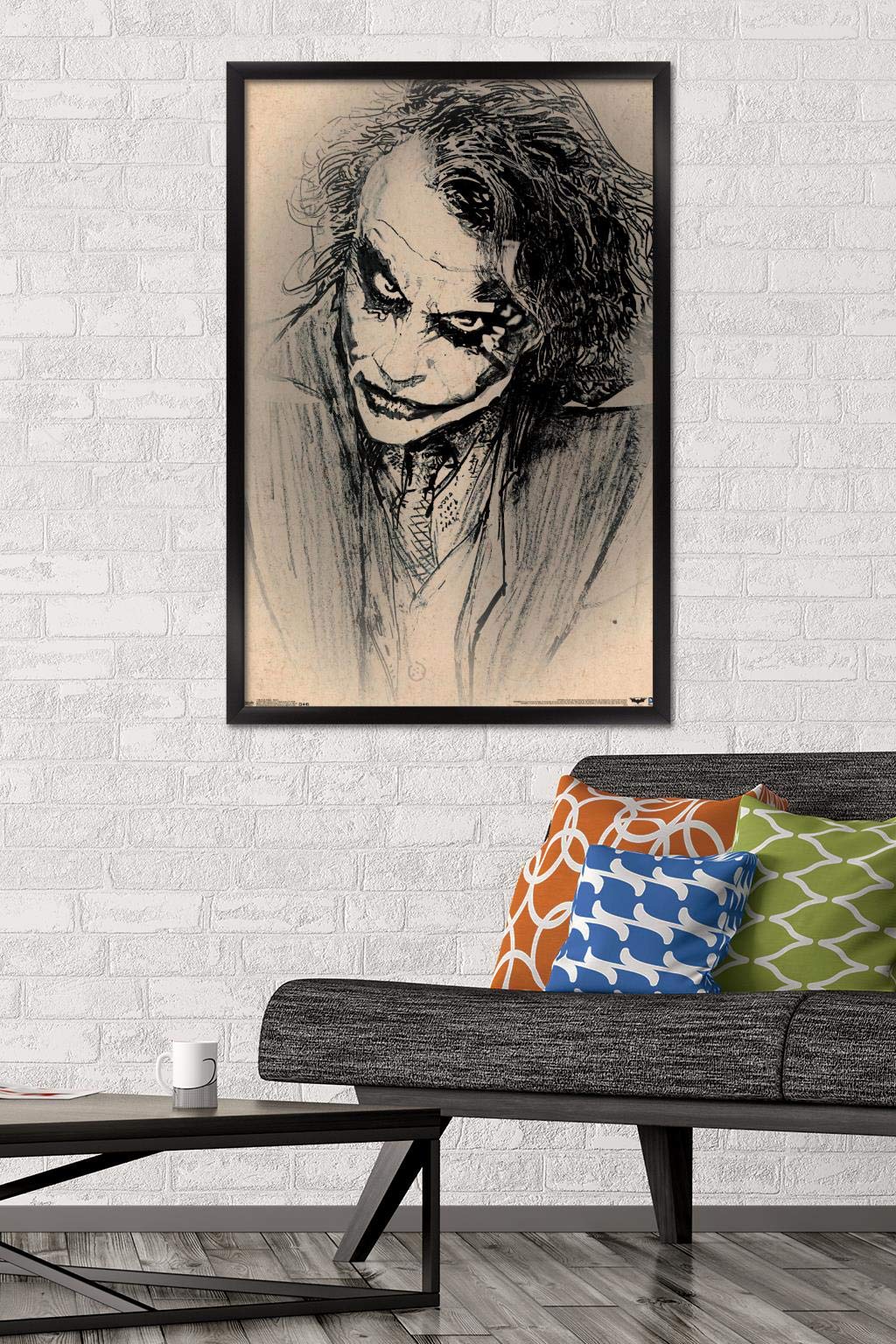 Trends International Wall Poster The Dark Knight Sketch, 22.375 X 34