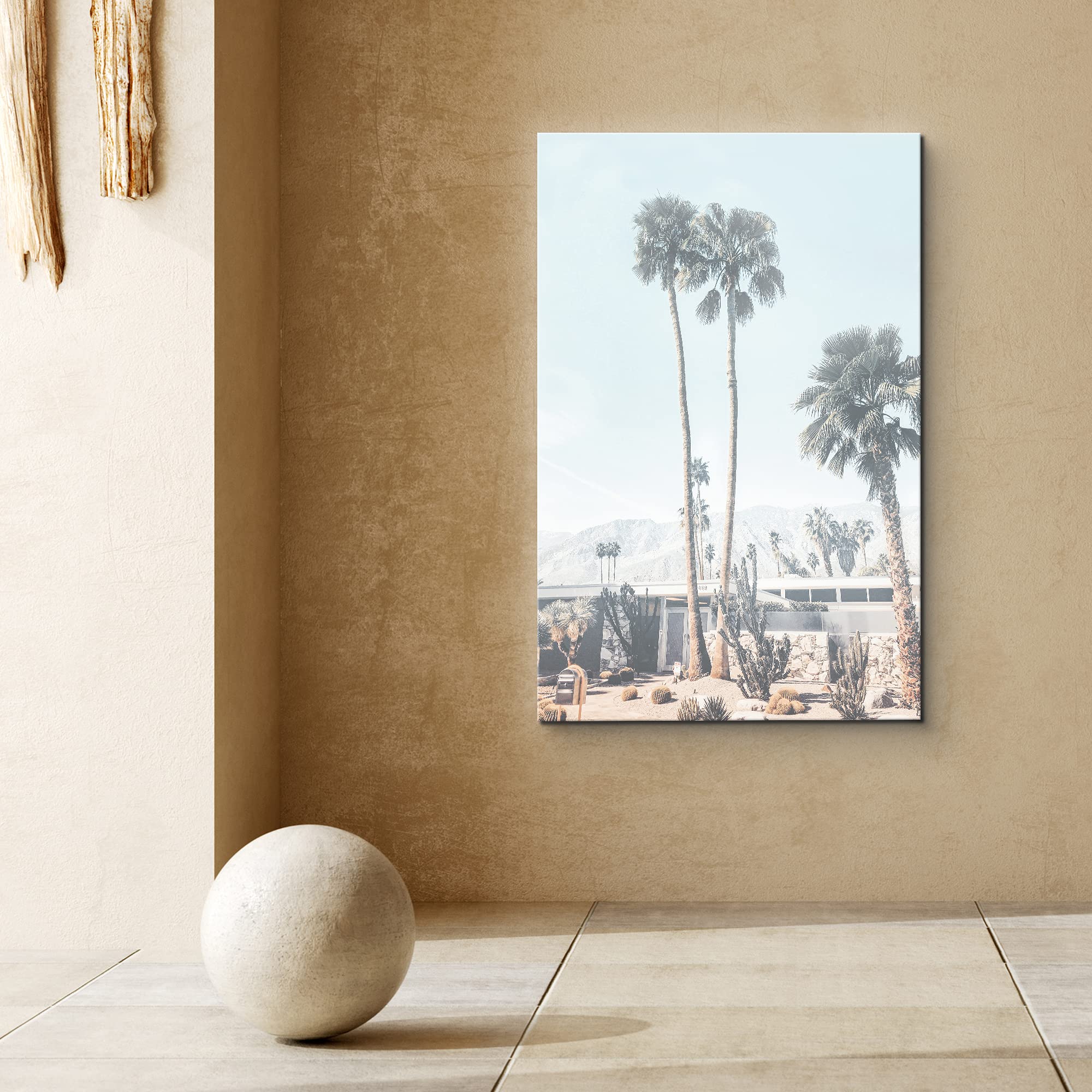 Signford Canvas Print Wall Art Mid-Century Modern Home With Trees Nature Wilderness Photography Modern Art Rustic Landscape Colo