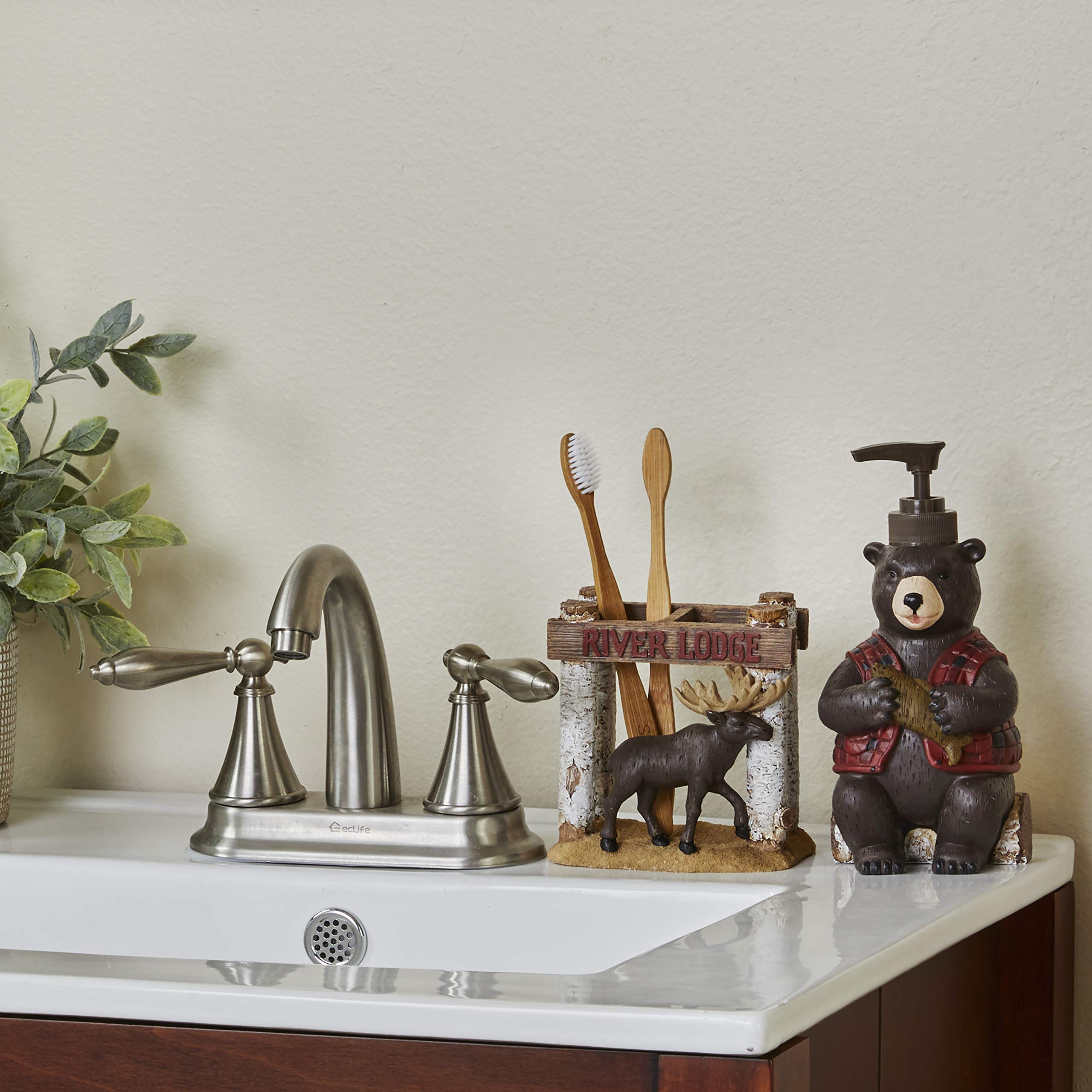 Skl Home Yellowstone Sundance Soap Dispenser, Brown