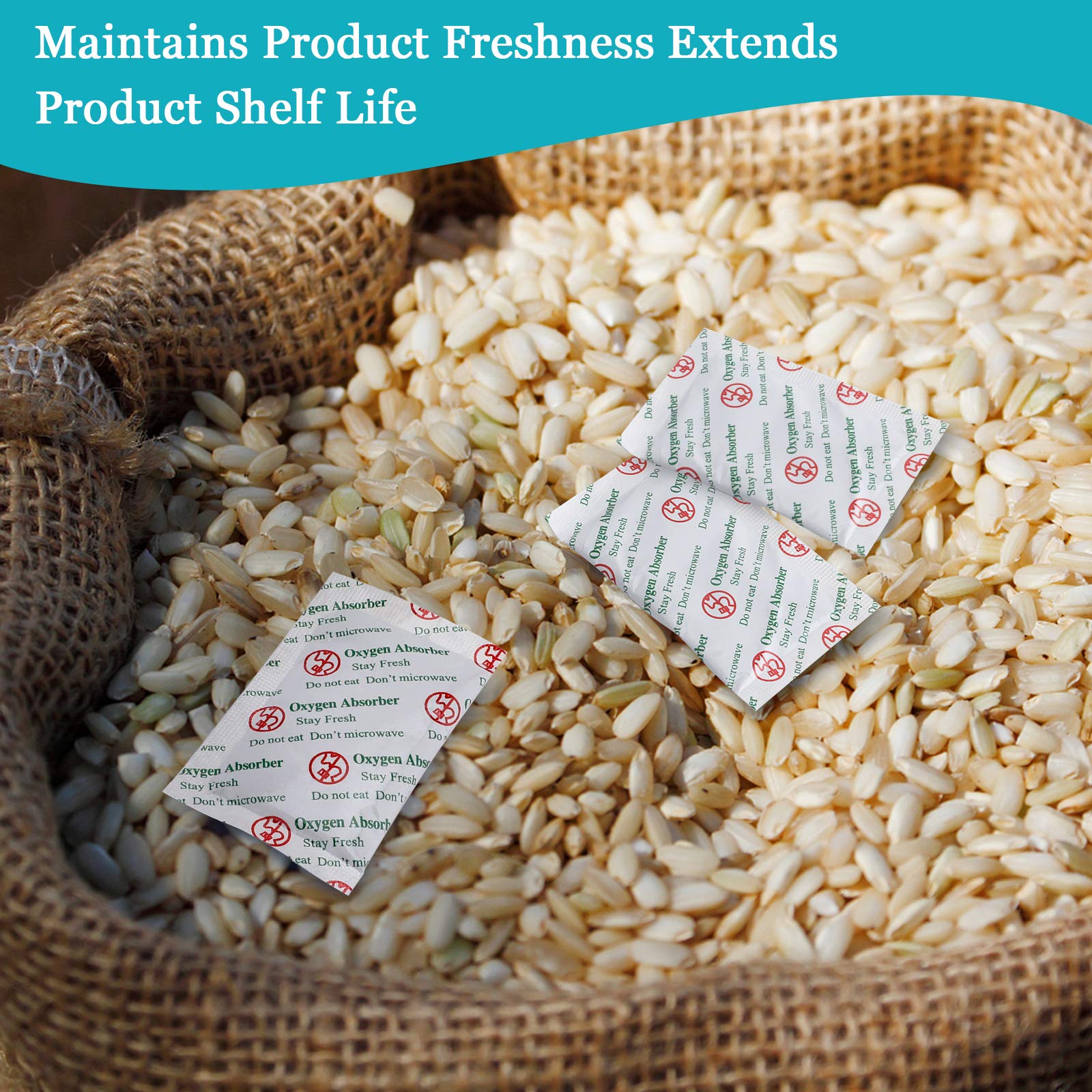 Vacyaya 2000Cc(30-Pack) Food Grade Oxygen Absorbers Packets For Home Made Jerky And Long Term Food Storage, Stored In Vacuum Bag