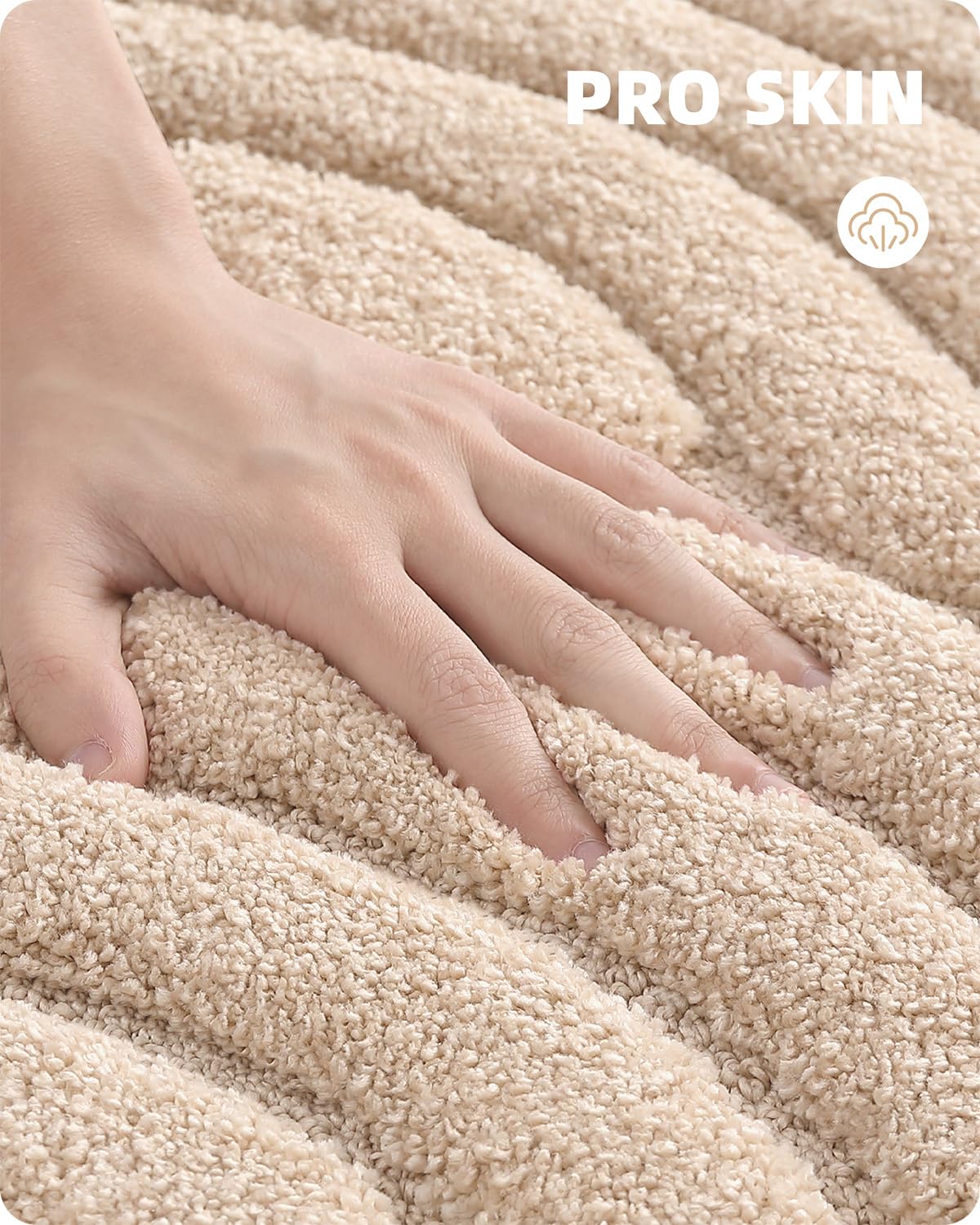Color G Beige Bathroom Rugs Absorbent Bath Mat for Shower  20 x 32 Non Slip Bath Rugs for Bathroom  Soft Washable Bathmats Small Bathroom Floor Mat Microfiber Easy to Clean Quick Dry