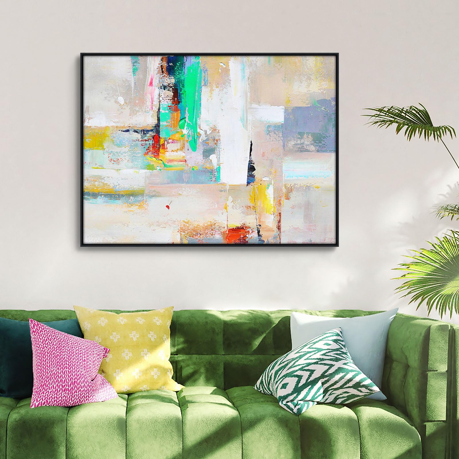 Folkor Floating Frame For 12X24 Canvas Painting, Diy Metal Canvas Frame With 1.5 Inch Deep For Oil Paintings Art Prints Artwork,