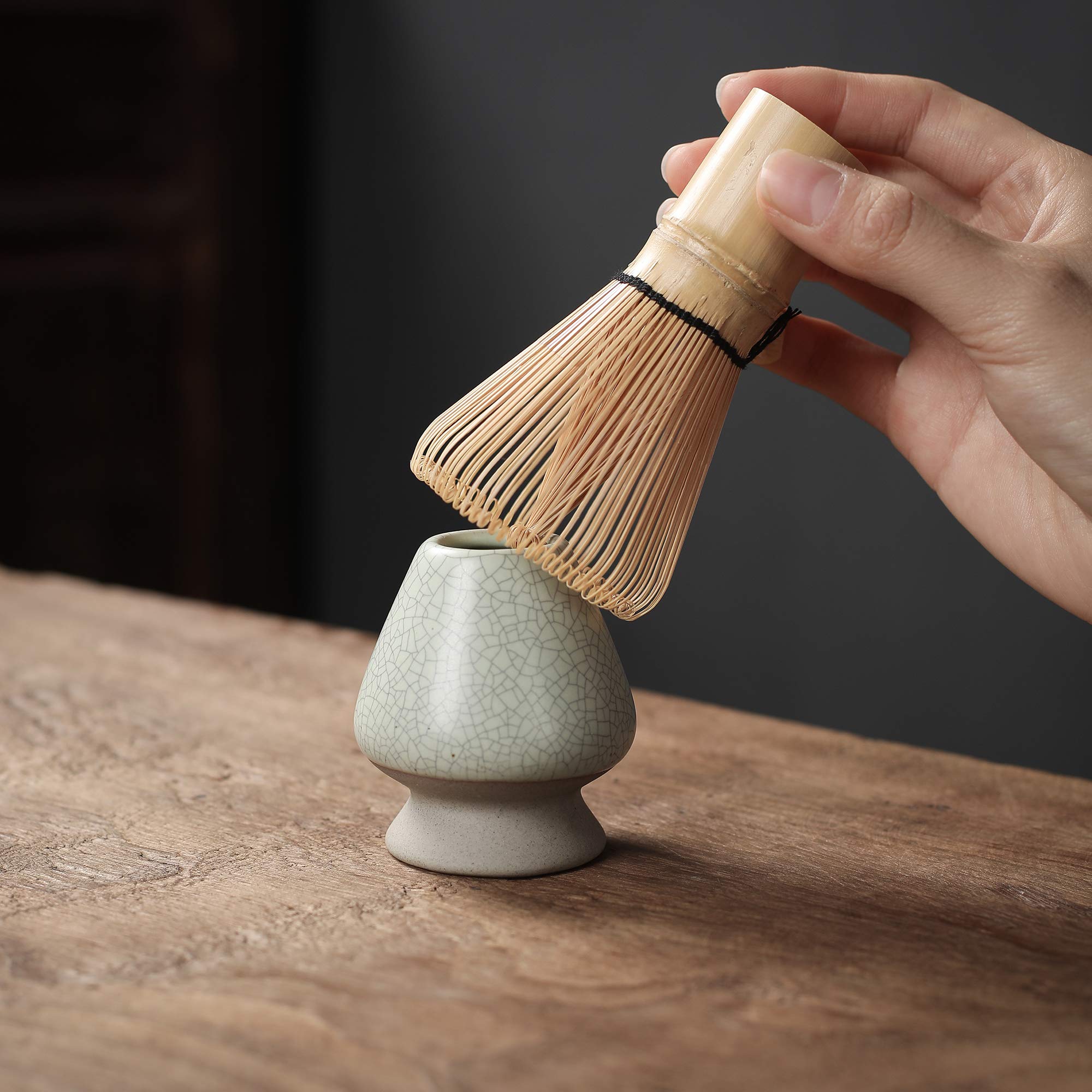 Teanagoo Japanese Tea Set Matcha Whisk Set Matcha Bowl Bamboo Matcha Whisk (Chasen) Scoop (Chashaku) Matcha Whisk Holder Tea Mak
