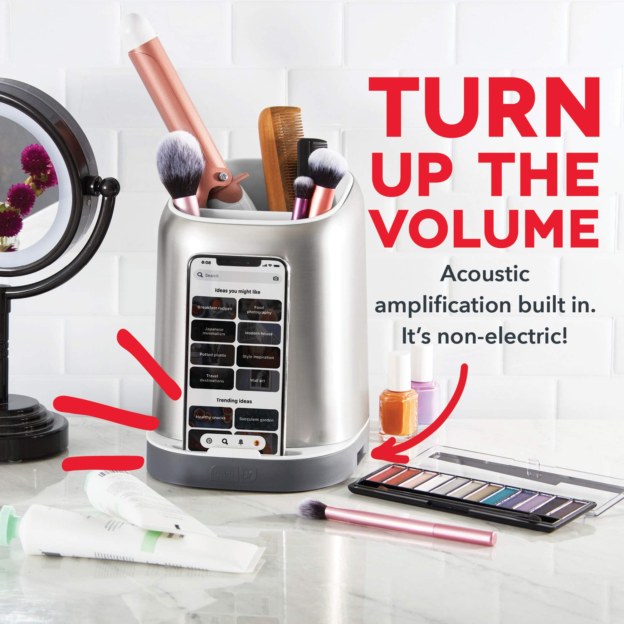 Dash Smartstore Kitchen Utensil Holder With Smartphone Compatibility, For Spatulas, Can Openers, Ladles, Whisks And More, Multi-