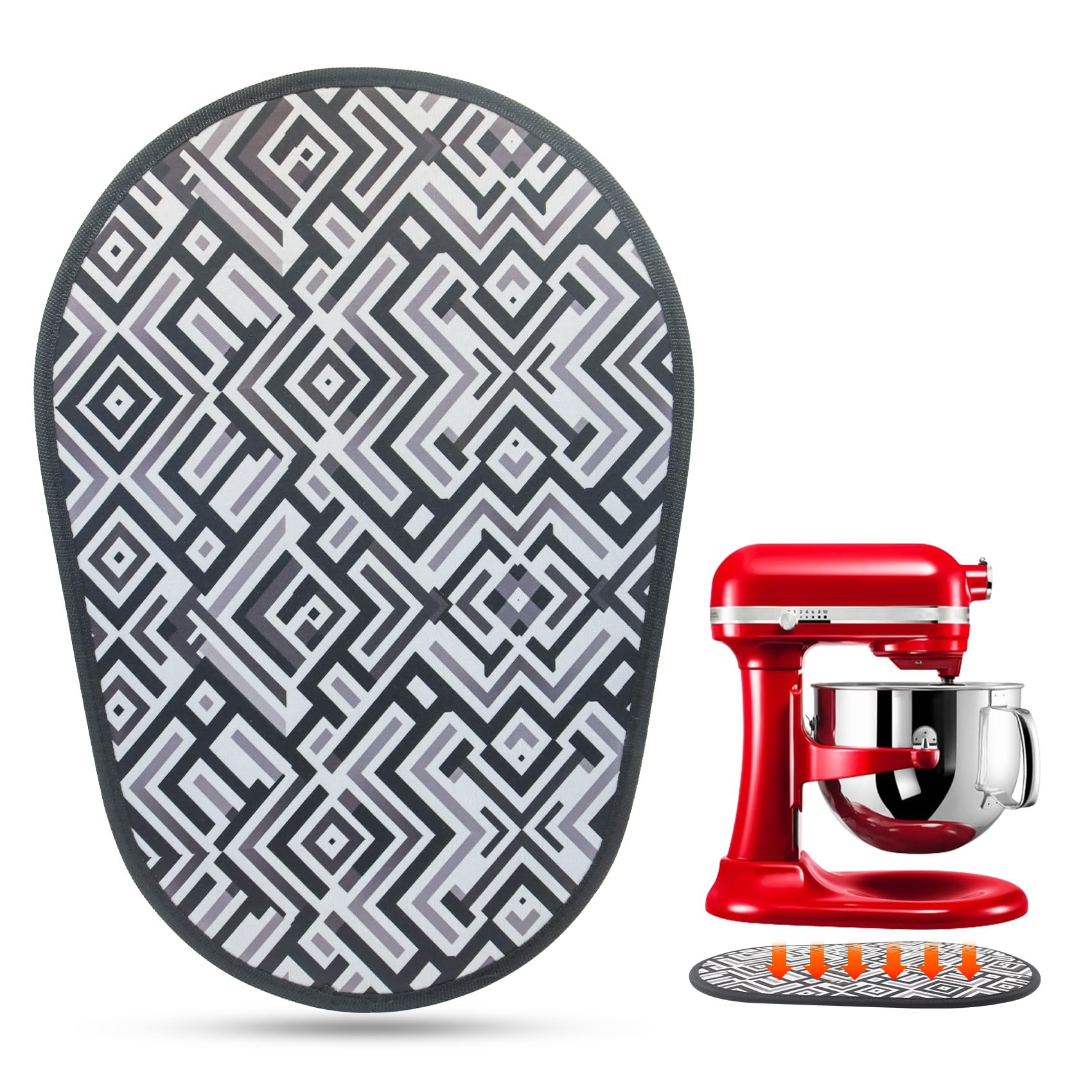 Mixer Slider Mat For Kitchen Aid - Sliding Mat For Kitchen Aid 5-8 Qt Bowl Lift Stand Mixer, Professional 600 Mixer Attachment C