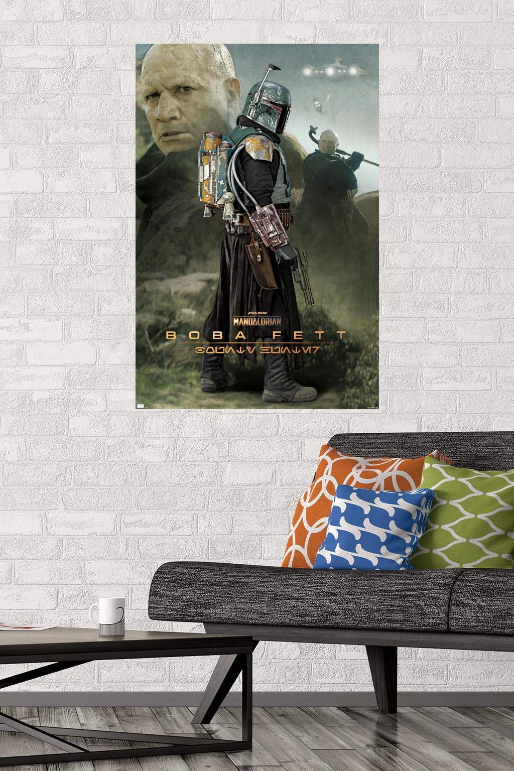 Trends International Star Wars: The Mandalorian Season 2-Boba Fett Wall Poster, 22.375 In X 34 In, Unframed Version