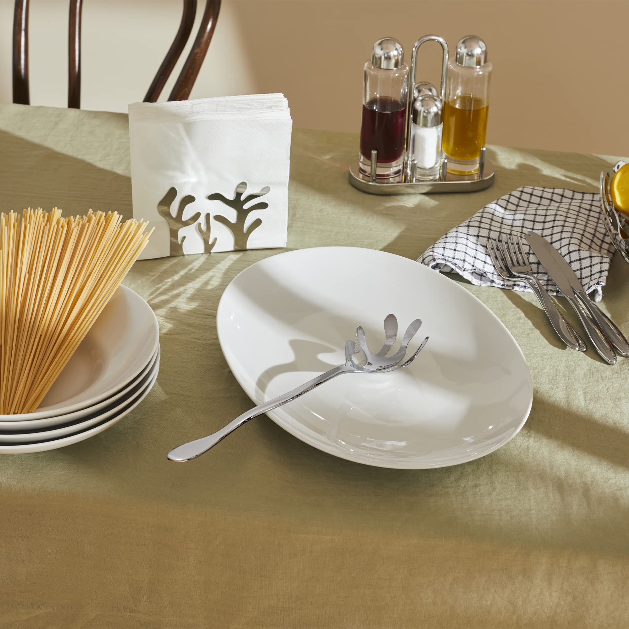 Alessi Mediterraneo Napkin Holder, Stainless Steel