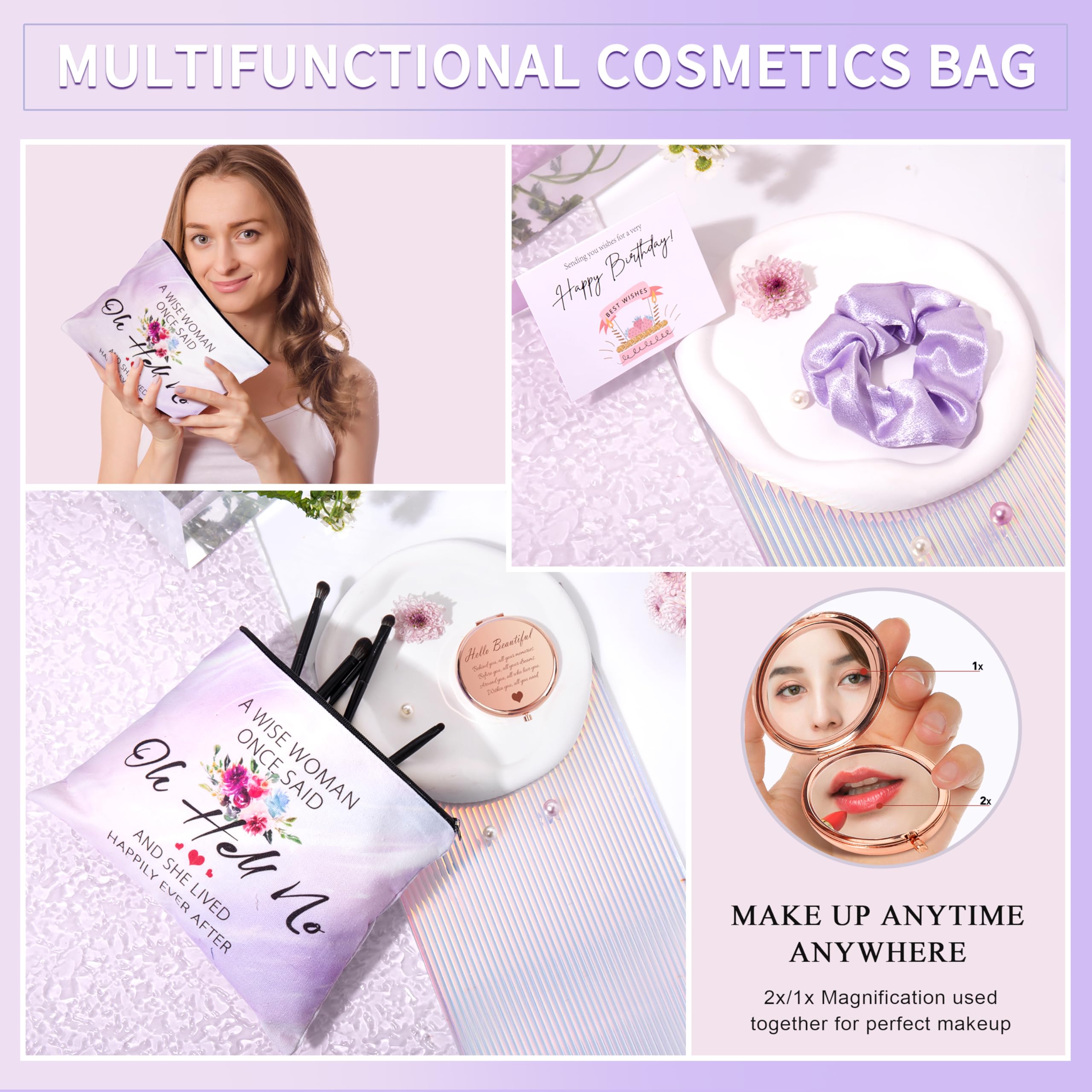 Gemwi Gifts for Women Birthday Gift Basket - Purple - Ideal for Friends, Sisters, Moms, Wives, Girlfriends, and Coworkers - Model AUS2ZJ