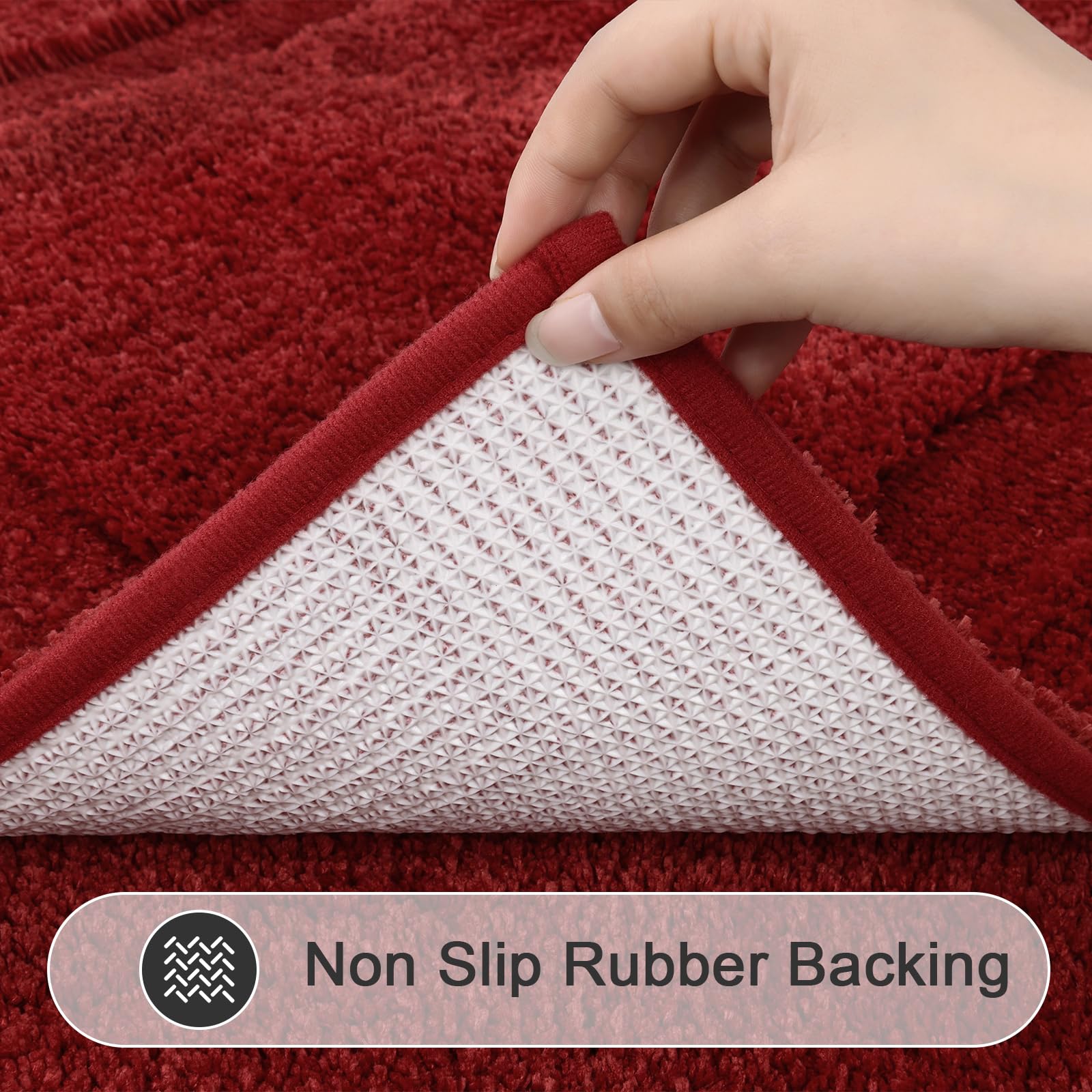 Shacos Super Soft Bathroom Runner Rugs 20 X 47 Inch Microfiber Bath Rugs Non Slip Washable Bath Mats Absorbent Bathroom Mats For