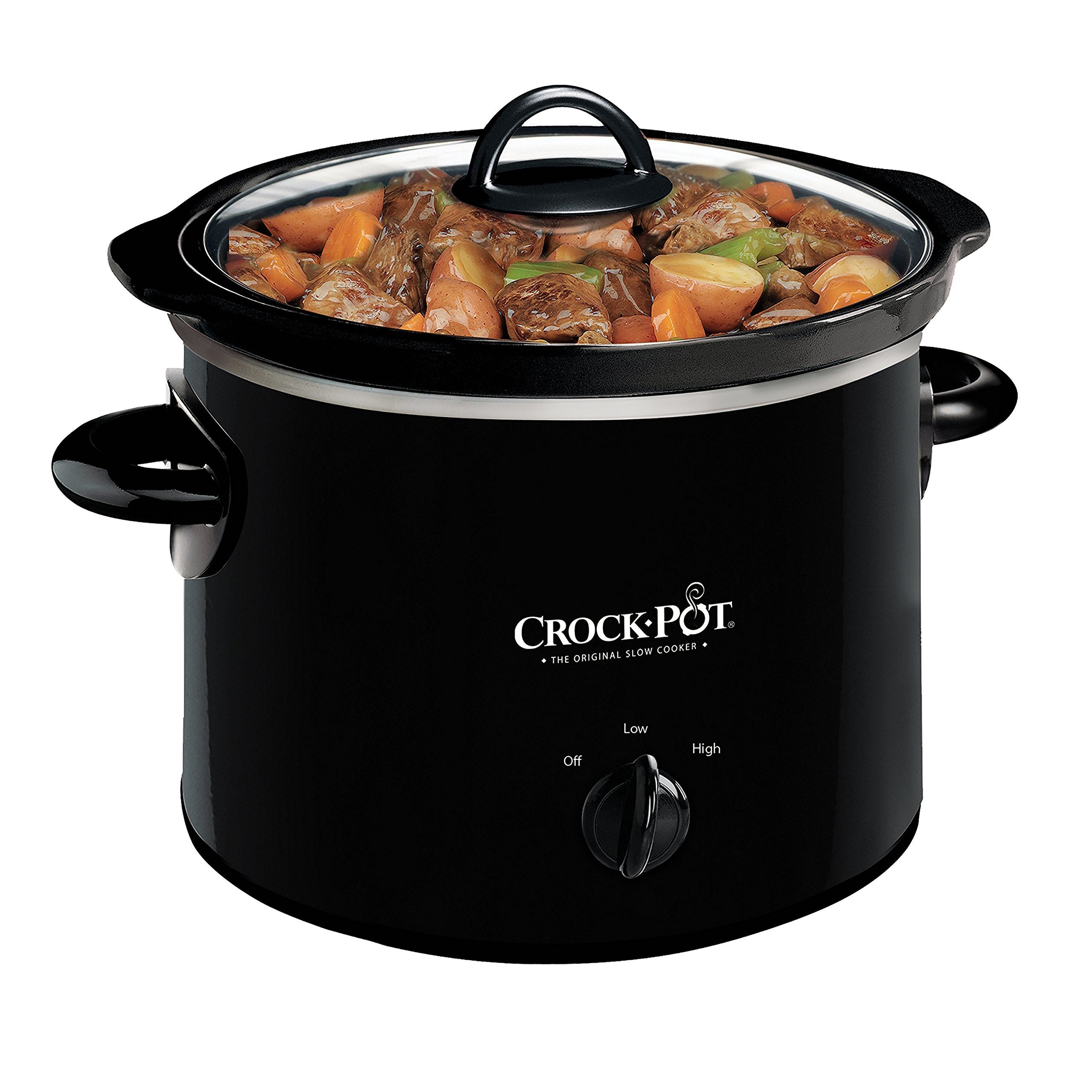 Crockpot 2Quart Classic Slow Cooker, Small Slow Cooker, Black