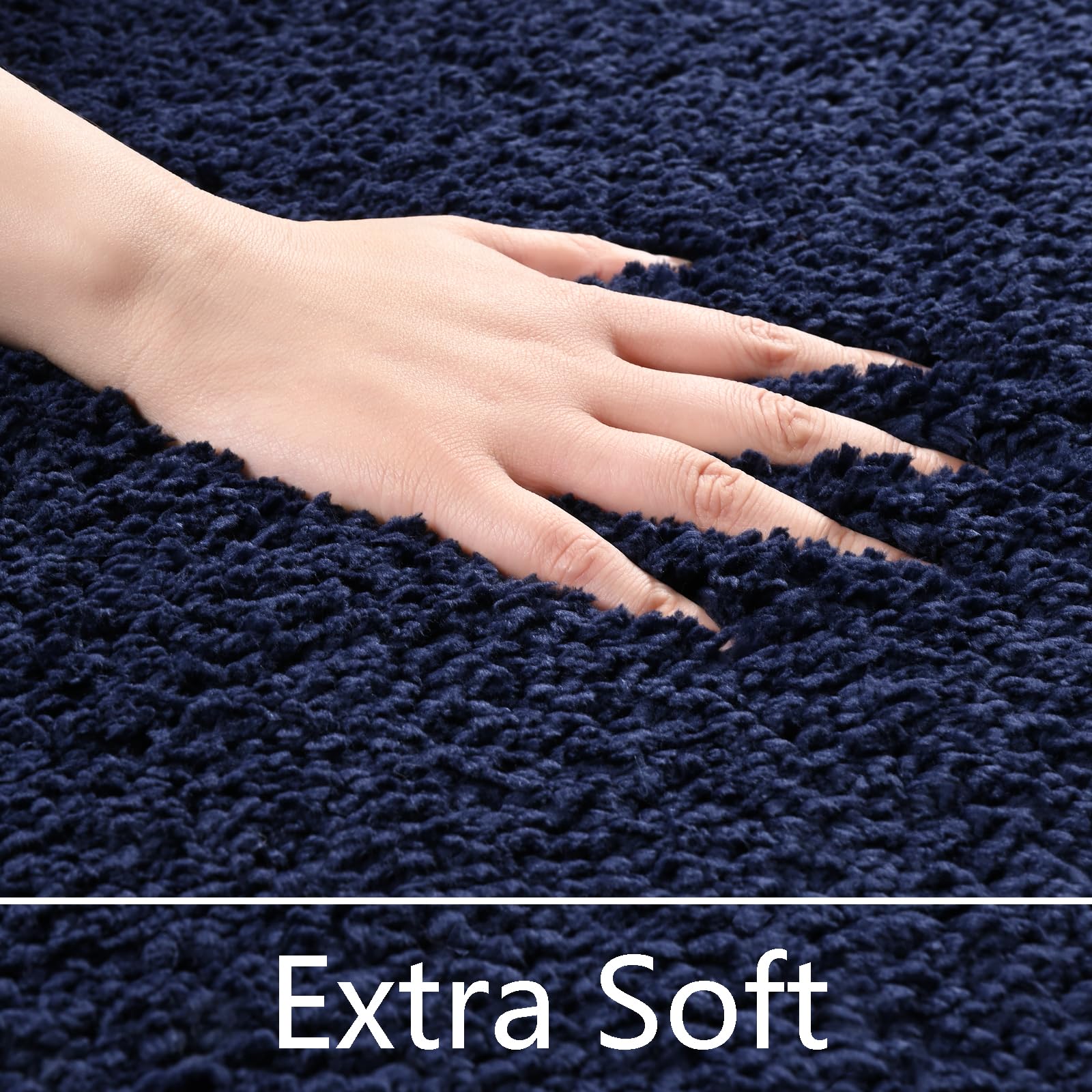 Lochas Bathroom Rug Runner 24X17 Inch, Soft Thick Absorbent Microfiber Bath Rugs For Bathroom, Machine Washable, Shaggy Plush No