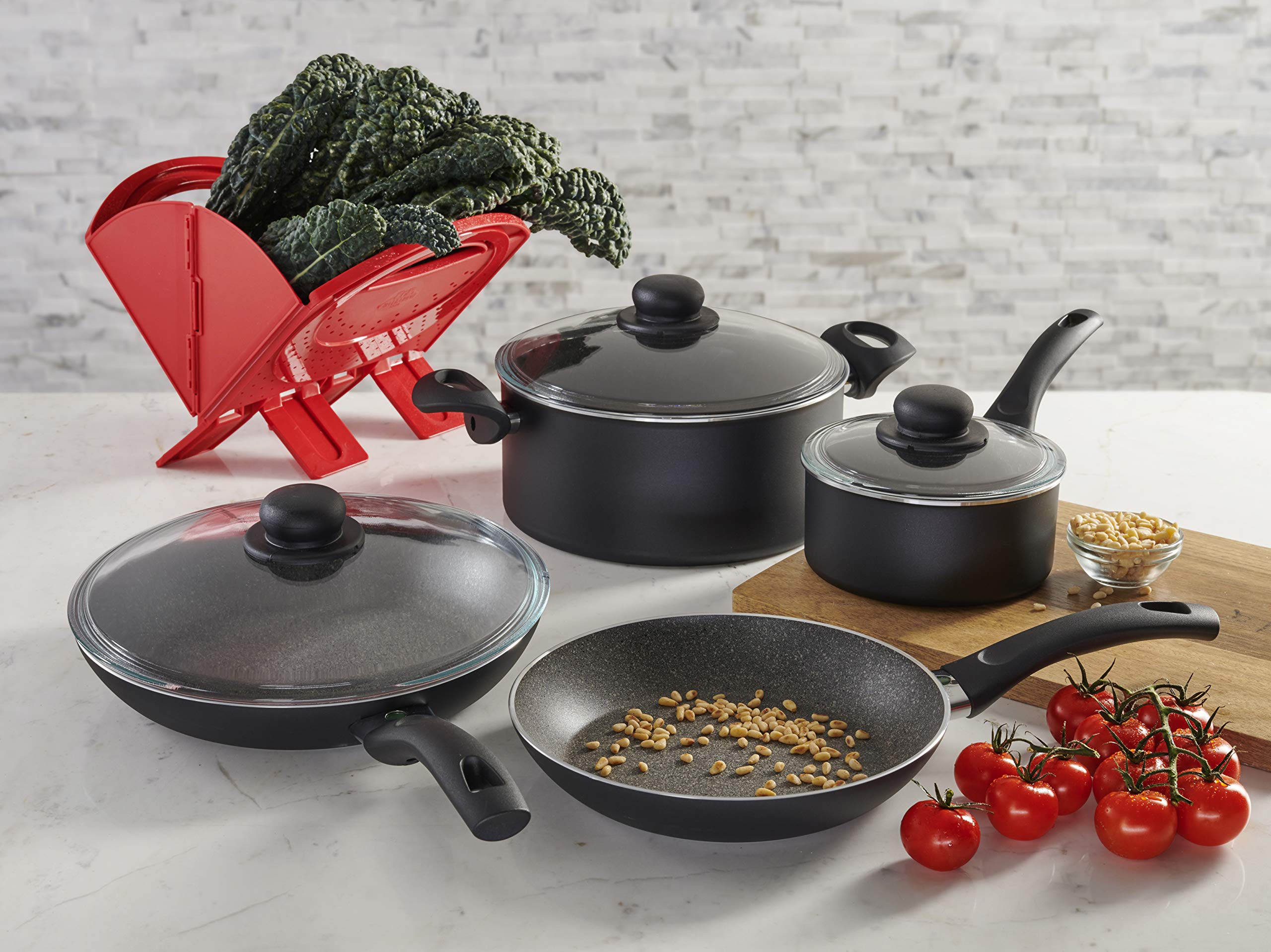BALLARINI - 75002-981 BALLARINI Matera cookware set, 8-pc, Black