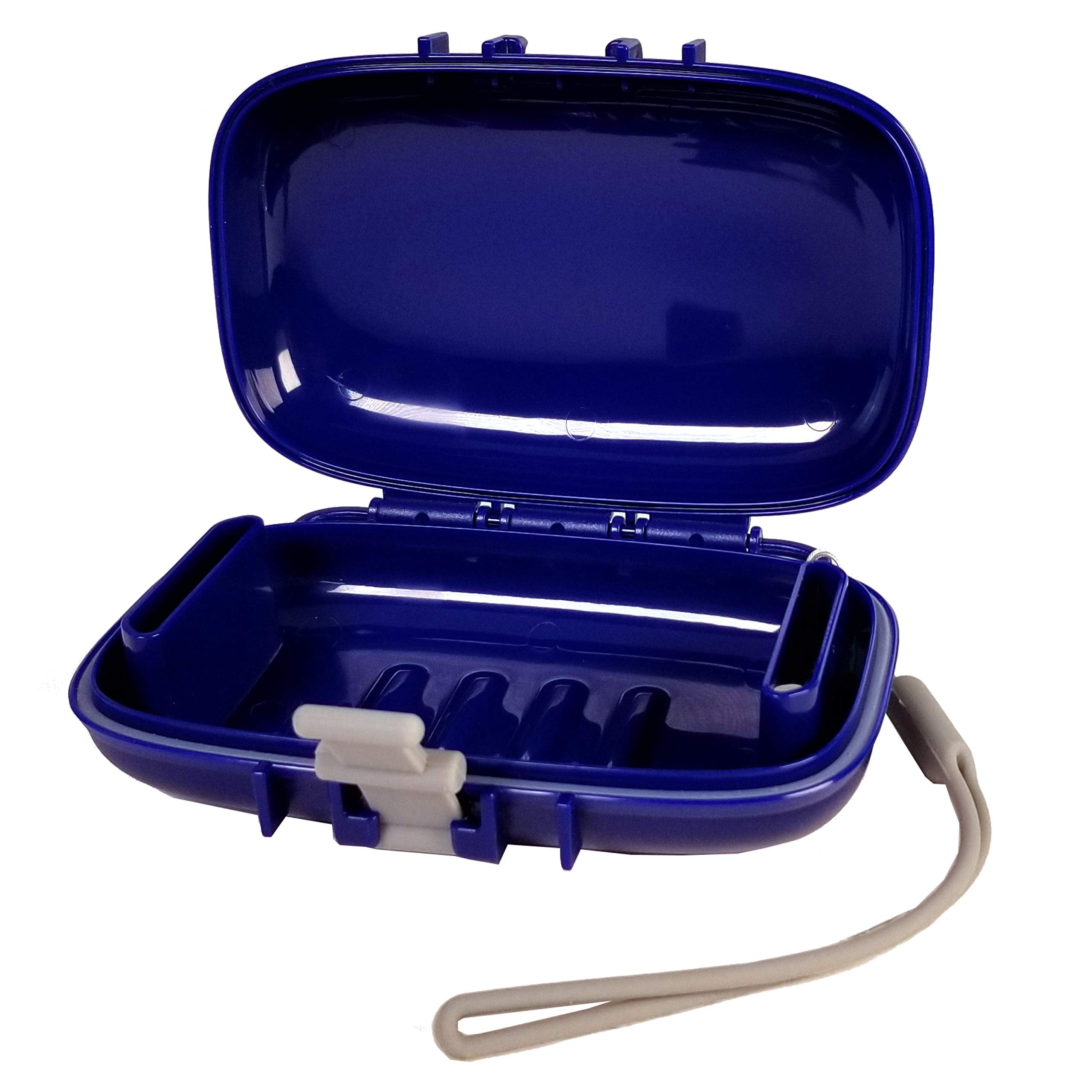 Carry-Dri Ez Travel Soap Container By Portineer - Soap Bar Case Lets Soap Dry With Lanyard, Silicone Closure, Soap Holder Travel