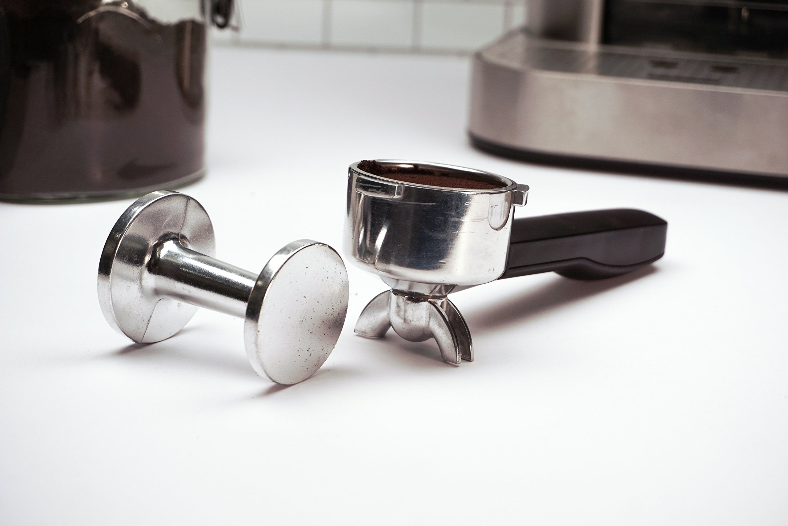 Rsvp International Espresso Coffee Kitchen Tool Home And Commercial Use, Dual Sided Tamper, Aluminum Alloy