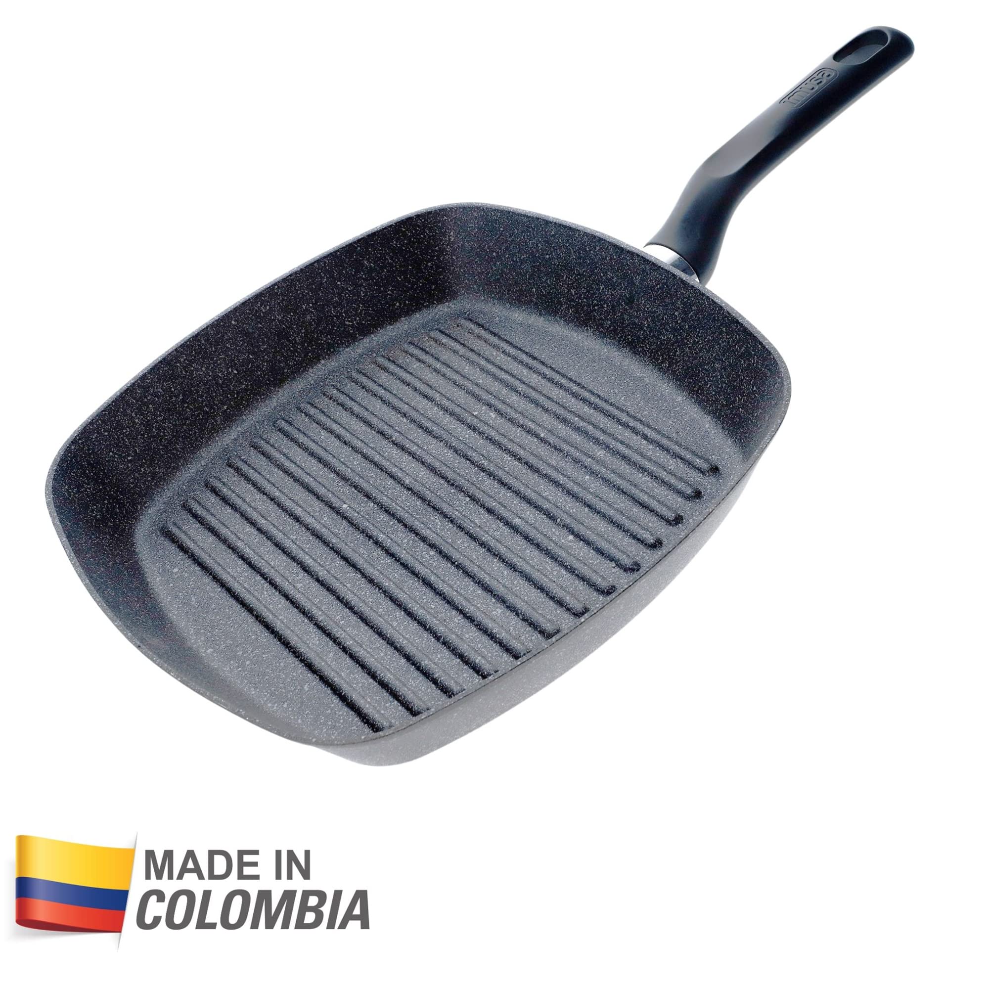 Imusa Made In Colombia 11'' Nonstick Deep Square Grill With Handle
