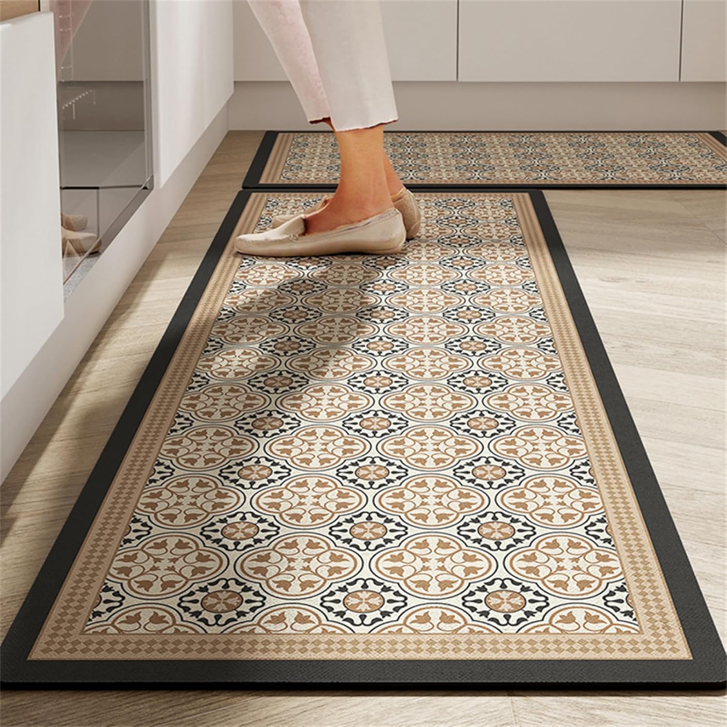 Proxin Kitchen Rugs And Mats Non Skid Washable Set Of 2  Waterproof Memory Foam Standing Desk Floor Mat Non Slip Rugs, Comfort 