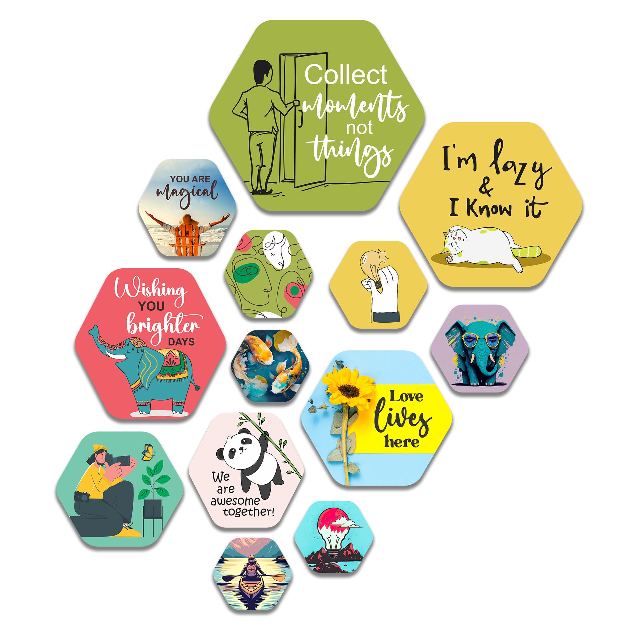 Artvibes Decorative Wooden Wall Hanging Decoration for Home | Office | Living Room | Bedroom | Ideal Gifts | Stylish Modern Wall