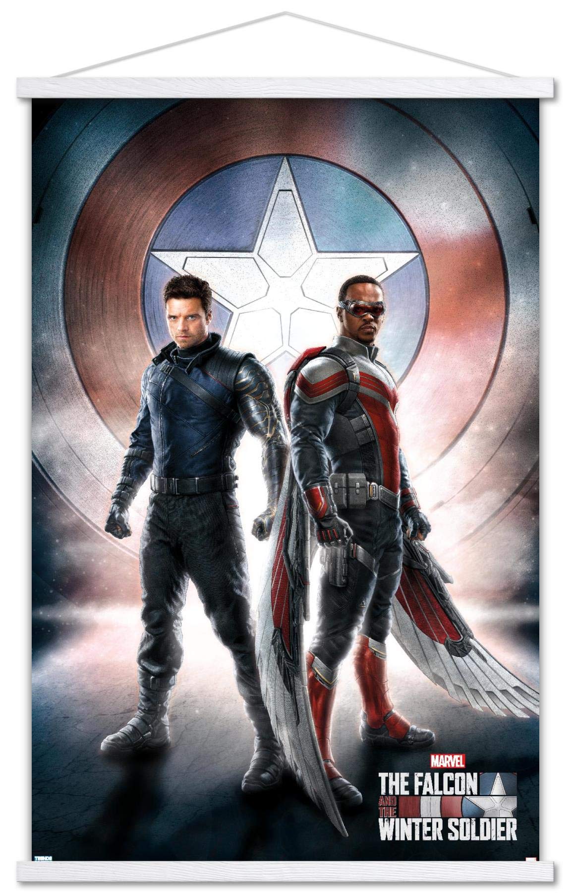 Trends International Marvel Television - Falcon And Winter Soldier - One Sheet Wall Poster, 22.375'' X 34'', Print And White Han