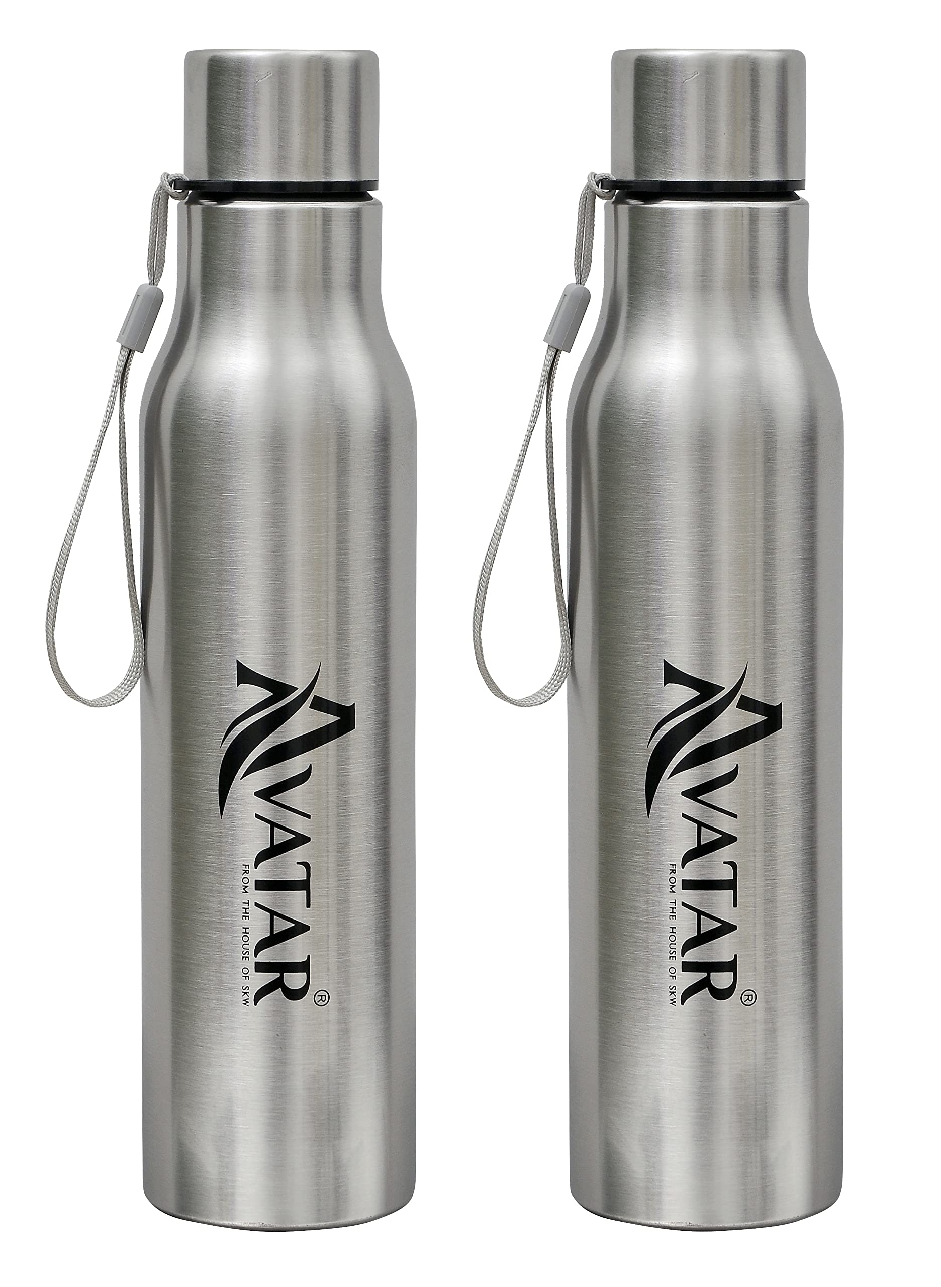 AVATAR Stainless Steel Side Rope Fridge Water Bottle/Refrigerator Bottle/Thunder(1000 ML) (2)