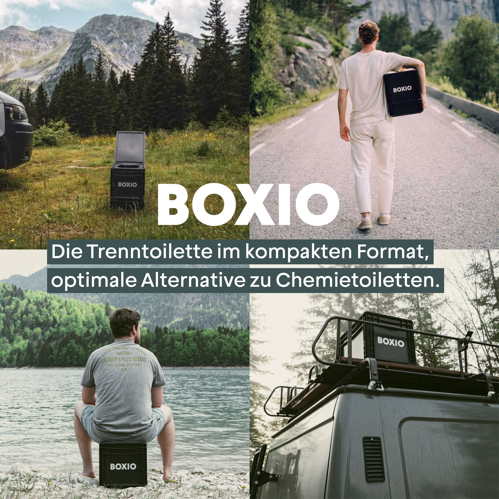 BOXIO Toilet UP: Booster Seat for Separating Toilet - Includes Hemp Litter and Practical Shaker - 15.7'' x 11.8'' x 4.7'' cm