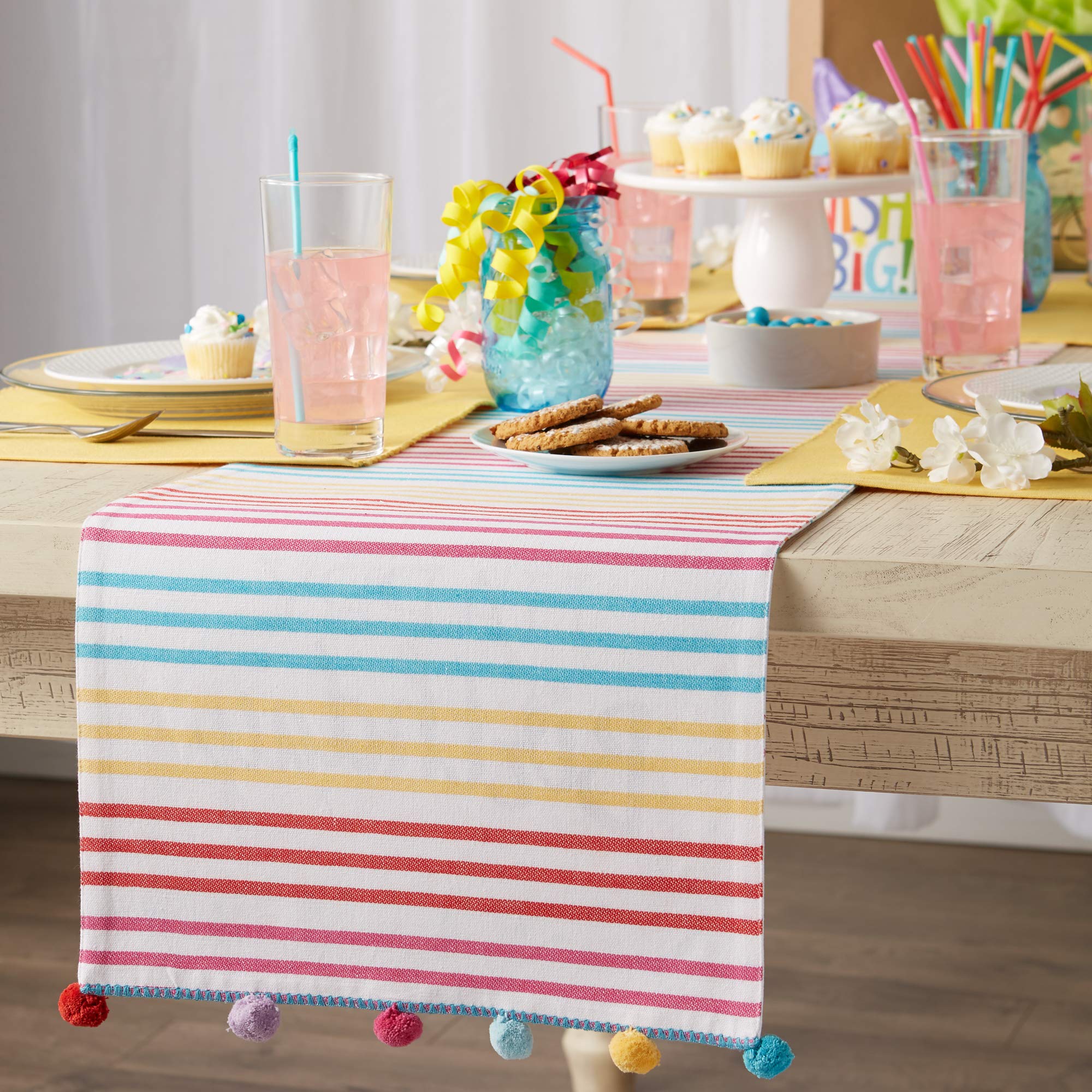 DII Happy Birthday Embellished Table Runner