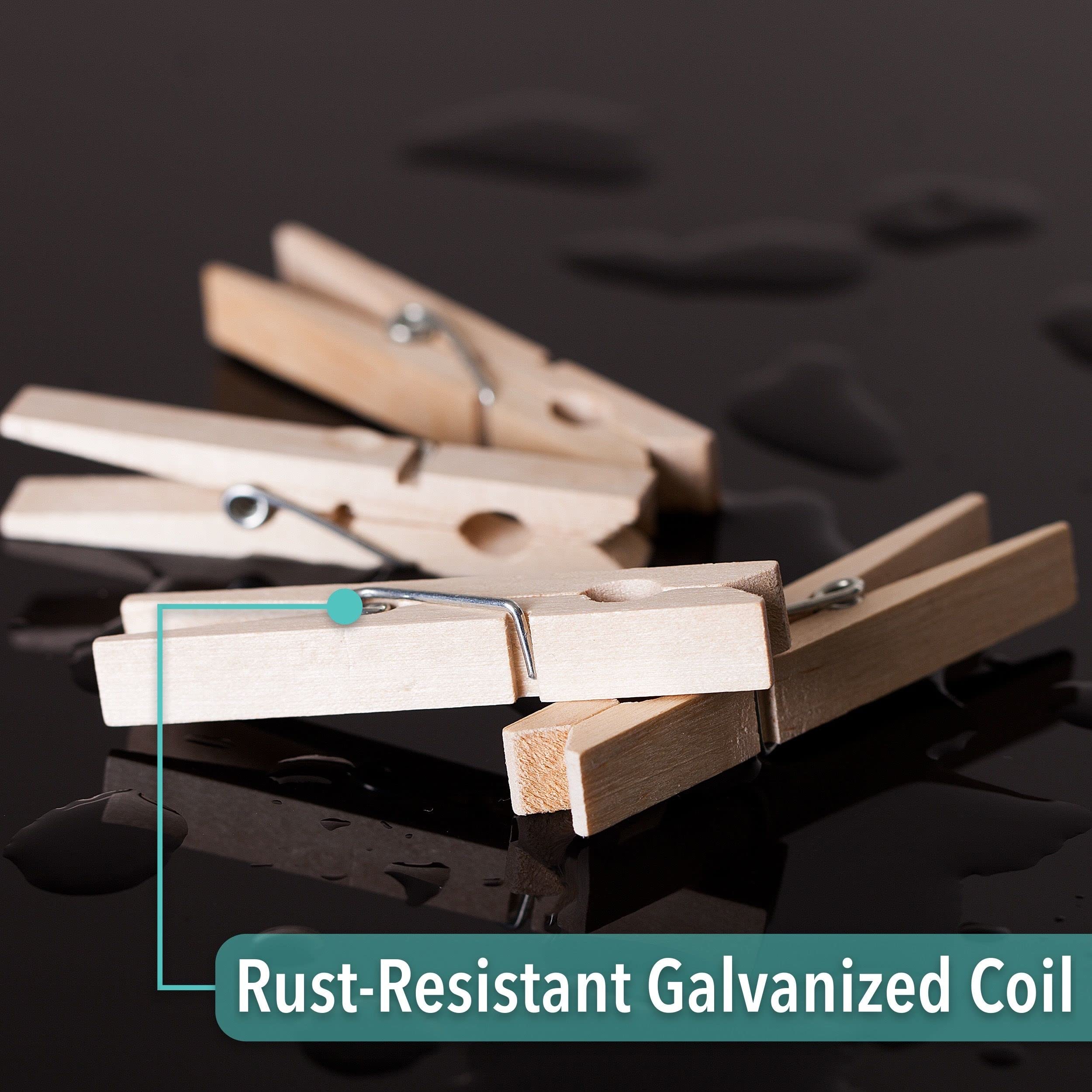 Mr. Pen- Wooden Clothes Pins  Natural Wood  50 Pack  2.9 Inch  Rust Resistant Clothes Pins Wooden  Clothes Pins for Classroom  Clothes Pins for Crafts  Large Clothes Pins Wood  Wooden Clothespins