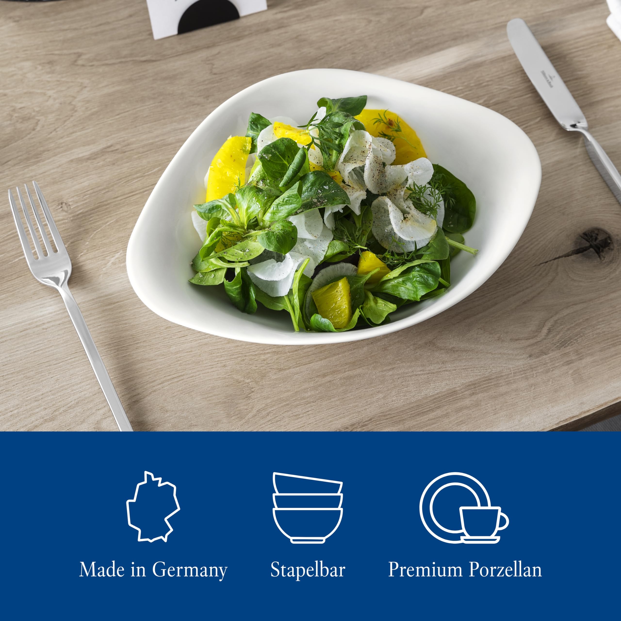 Villeroy & Boch Vapiano Individual Pair Pasta Bowl, 28.8 X 28.8 X 9.8000000000000007 Cm, White