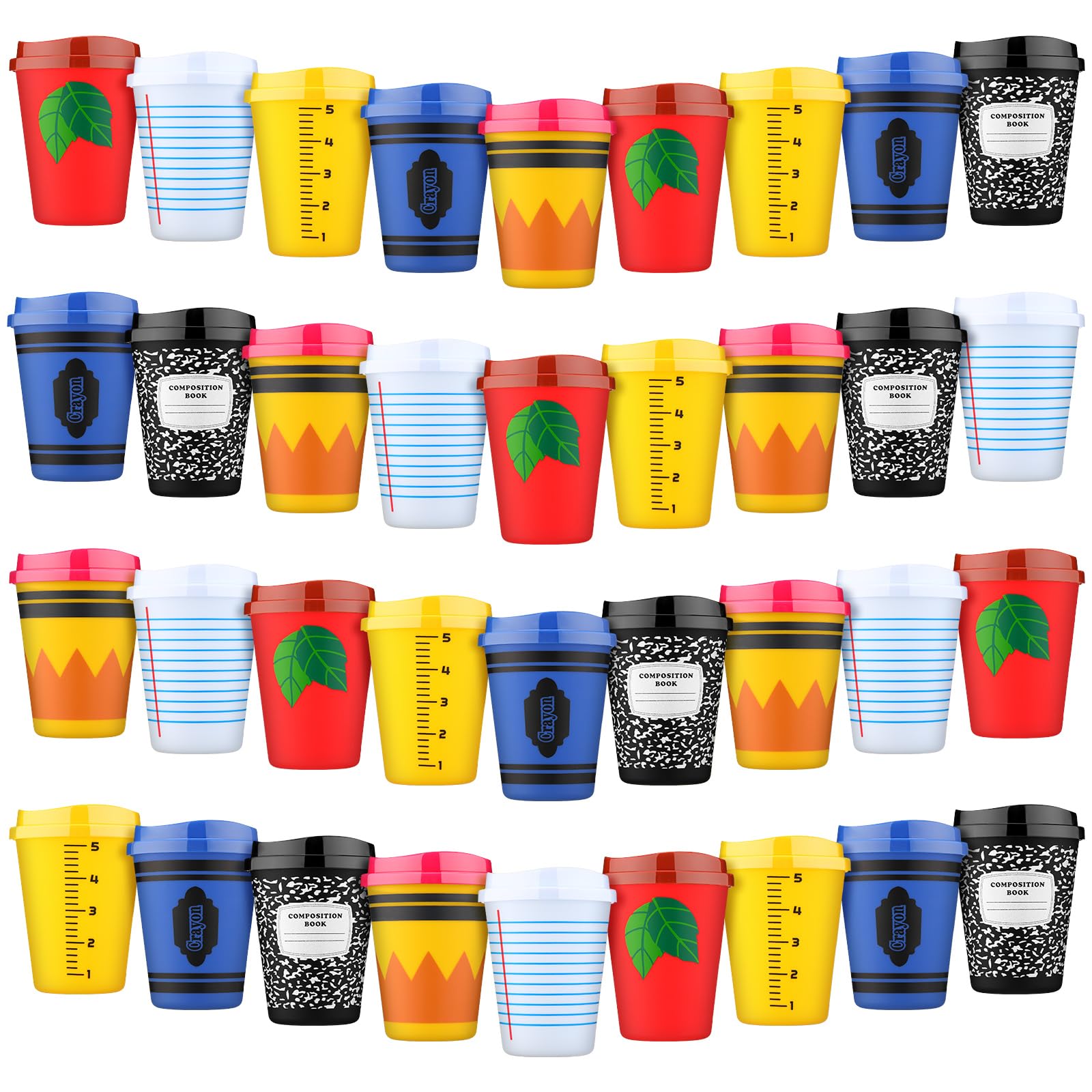 Skylety 36 Pcs End of Year Teacher Gifts Teacher Cups Gifts in Bulk 12oz Appreciation Tumblers Reusable Plastic Coffee Cups with