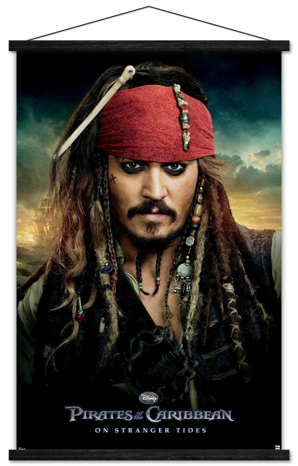 Trends International Disney Pirates Of The Caribbean: On Stranger Tides - One Sheet Wall Poster, 22.375'' X 34'', Premium Print