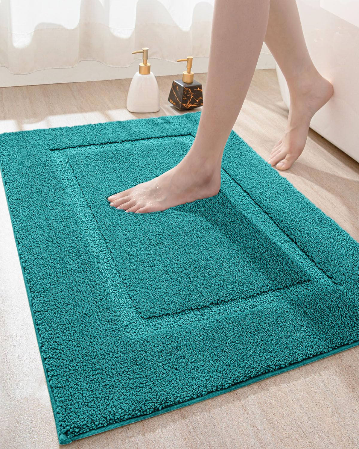 Dexi Bathroom Rug Mat, Ultra Absorbent Soft Bath Rug, Washable Non-Slip Bath Mat For Bathroom Floor, Tub, Shower Room, 32''X20''
