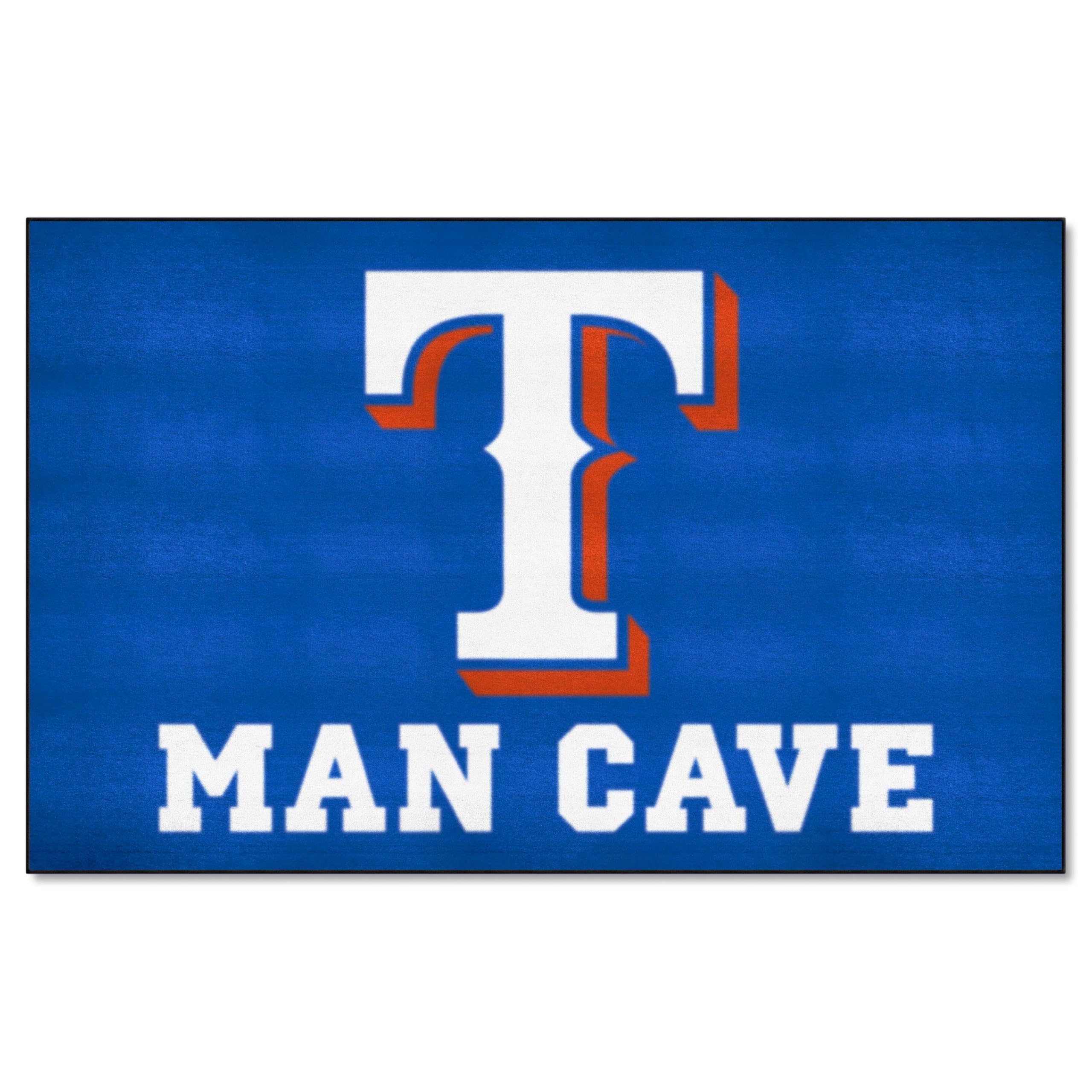 FANMATS 22482 MLB - Texas Rangers Man Cave Ulti-Mat Rug - 5ft. x 8ft.