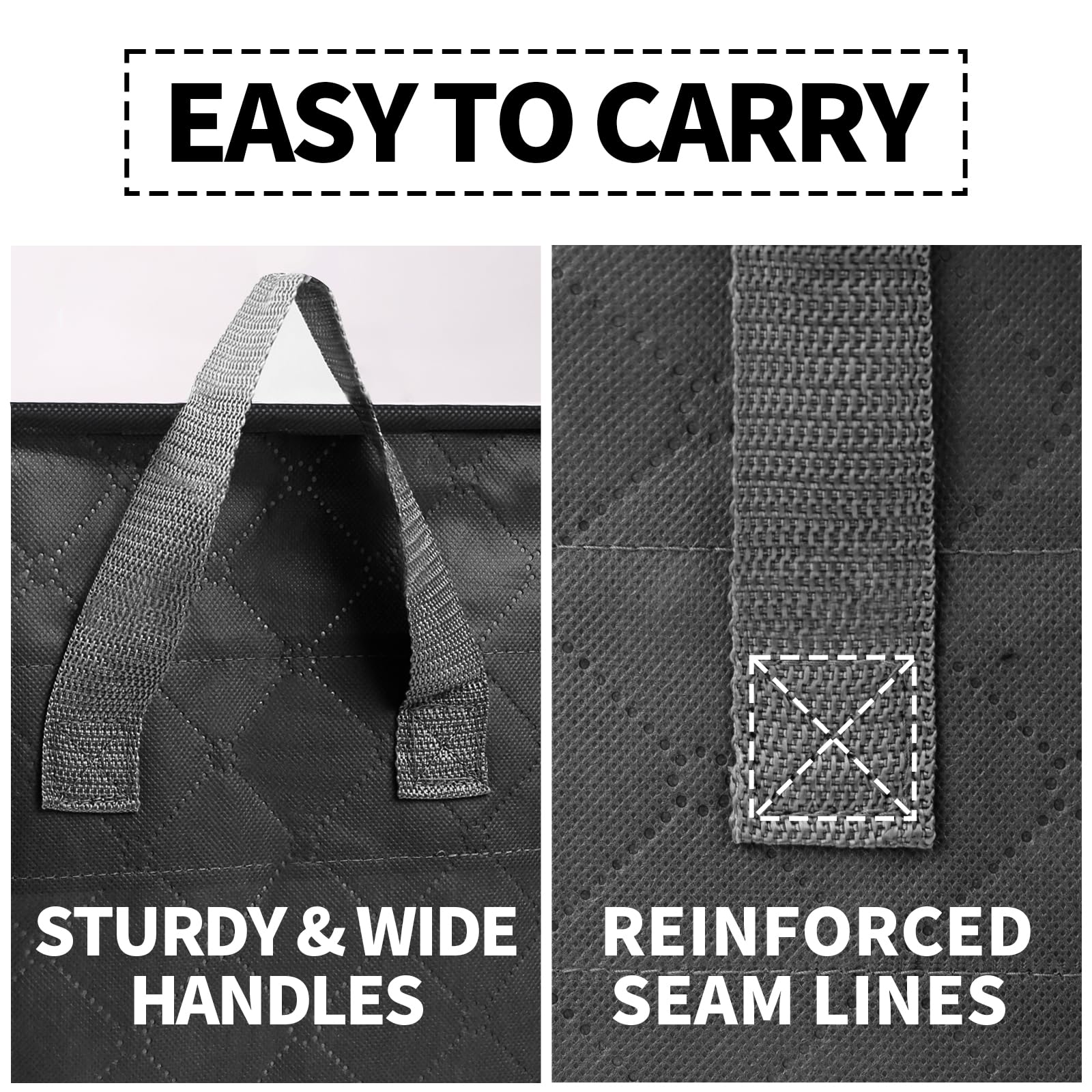 SpralSail Clothes Storage Bags, Closet Organizers and Storage Containers for Clothes, Bedding & Blankets, Foldable Bedroom Organ