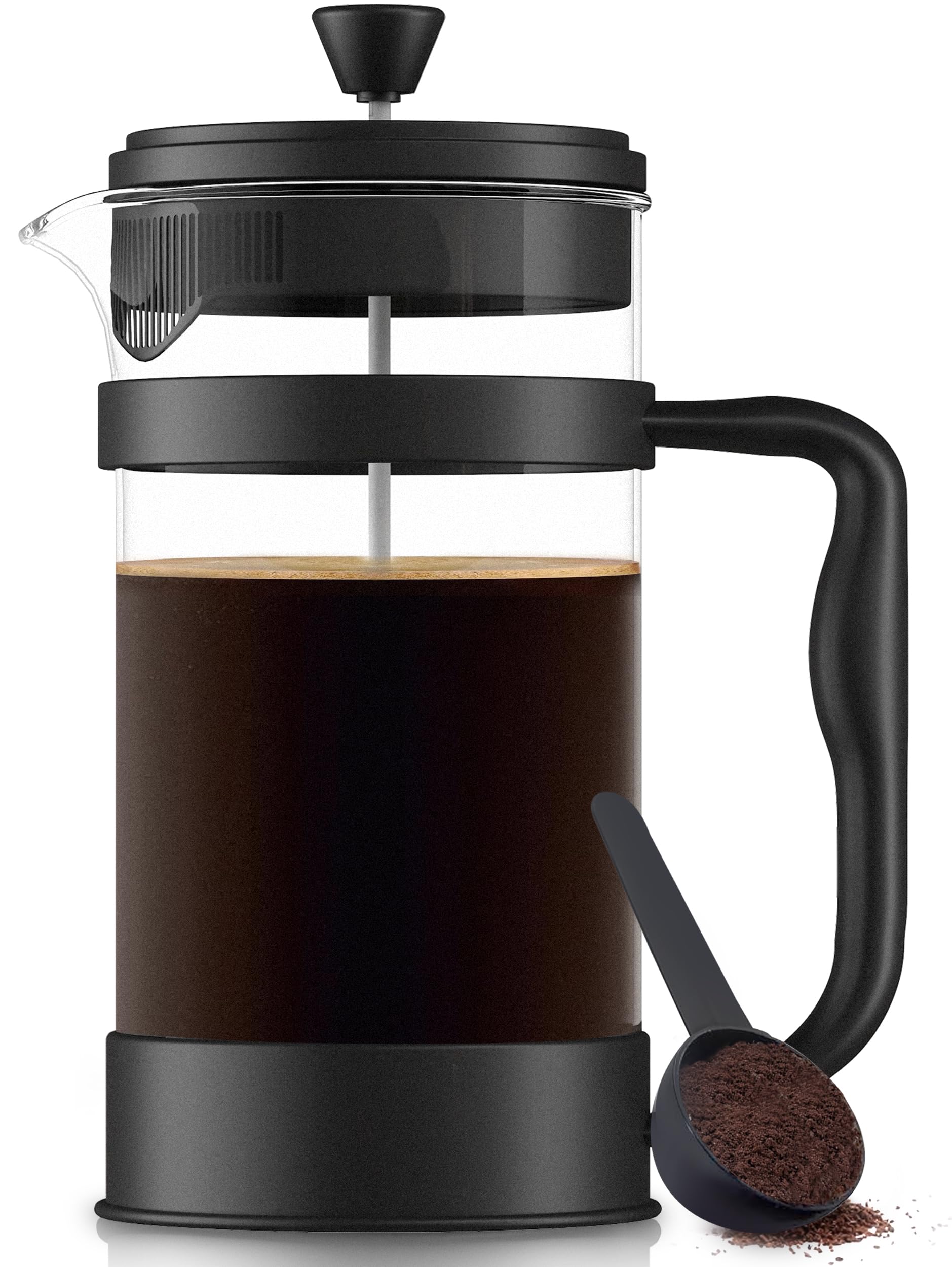 Utopia Kitchen 34 Ounce 1 Liter French Press Coffee Maker, Tea Maker, Travel Coffee Presses, Heat Resistant Thickened Borosilica