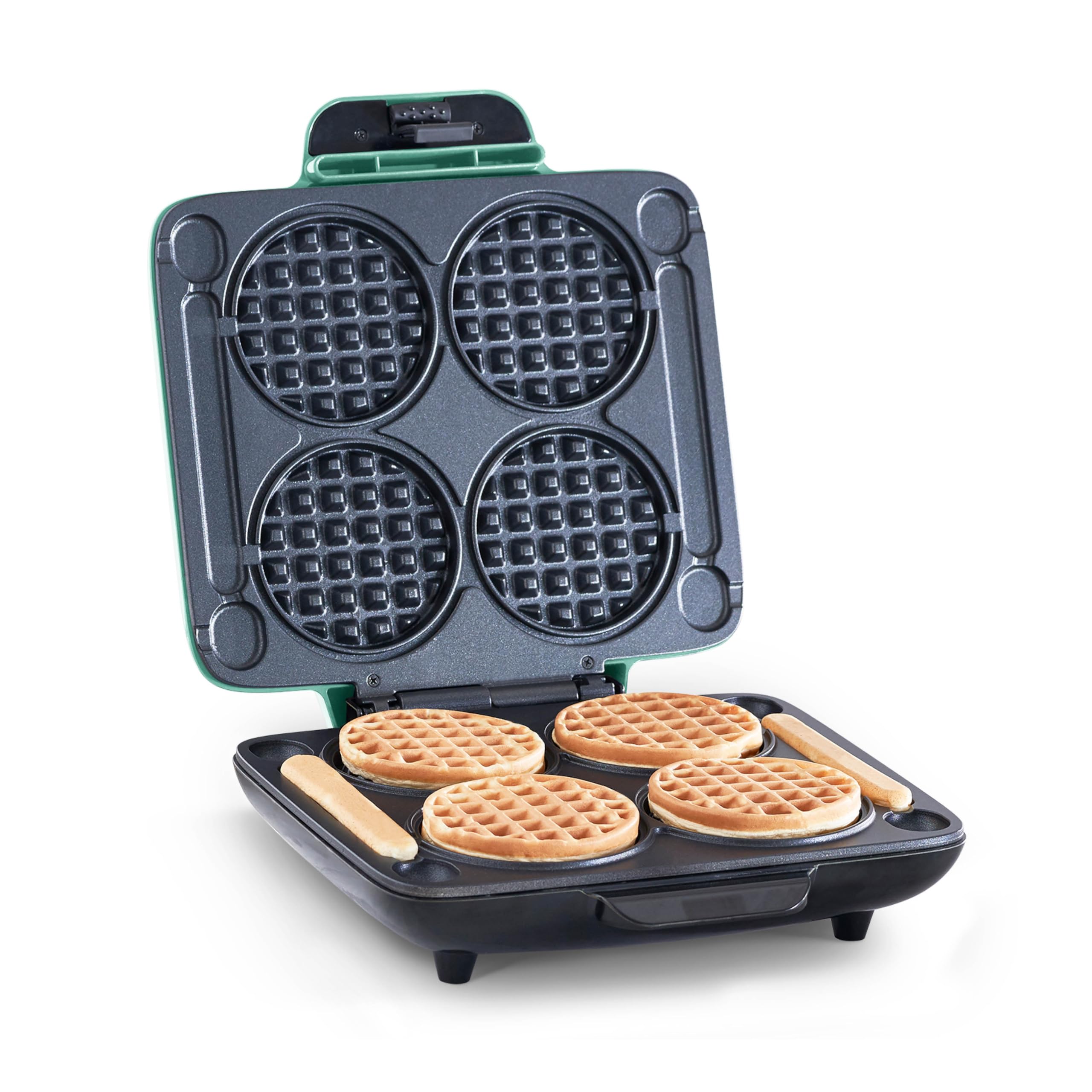 Dash Multi Mini Waffle Maker: Four Mini Waffles, Perfect For Families And Individuals, 4 Inch Dual Non-Stick Surfaces With Quick