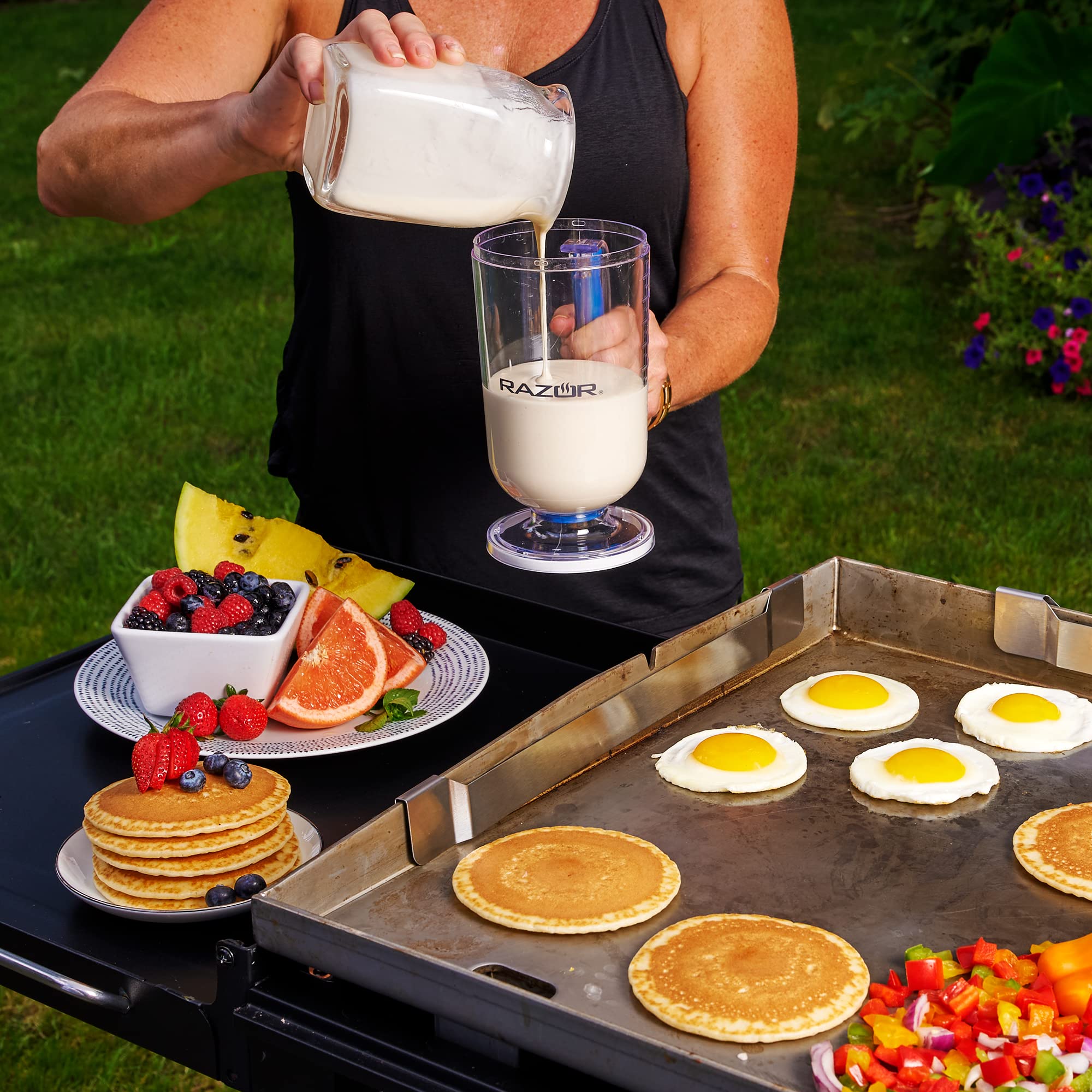 Razor Pancake Batter Dispenser | 08823Rz | Effortless Pancake Perfection & Master Fluffy Pancakes With Ease