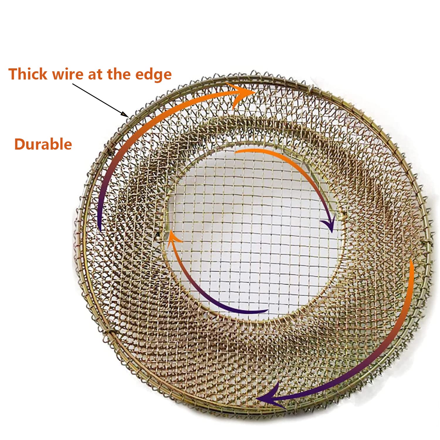 Egg Basket, Wire Storage Basket, Collapsible Metal Hanging Basket Empty Christmas Gift Basket With Handles Basket For Easter Egg