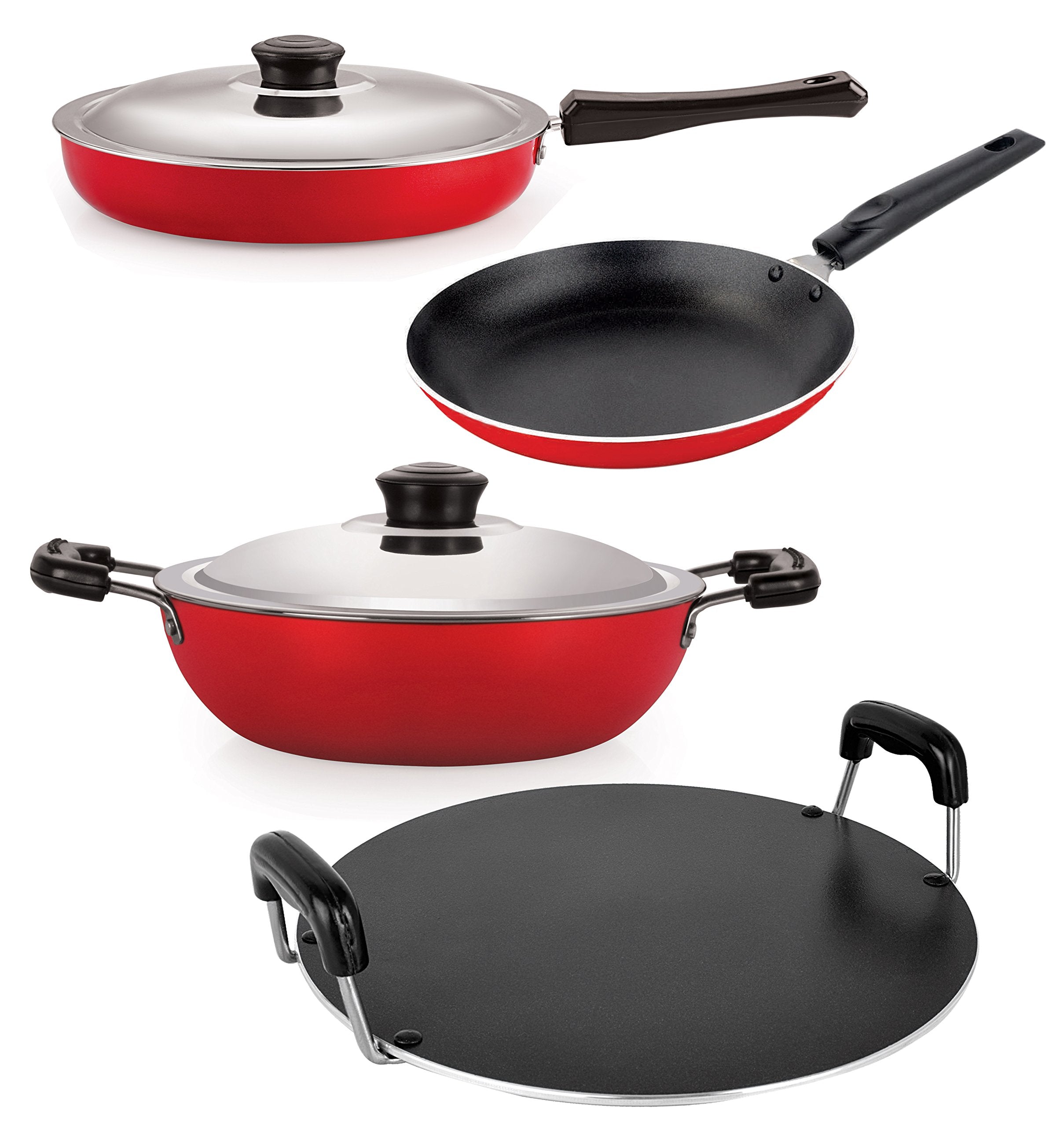 Nirlon 2 Way NonStick Coated Kitchen Utencils Combo Gift Set, Pfoa Free